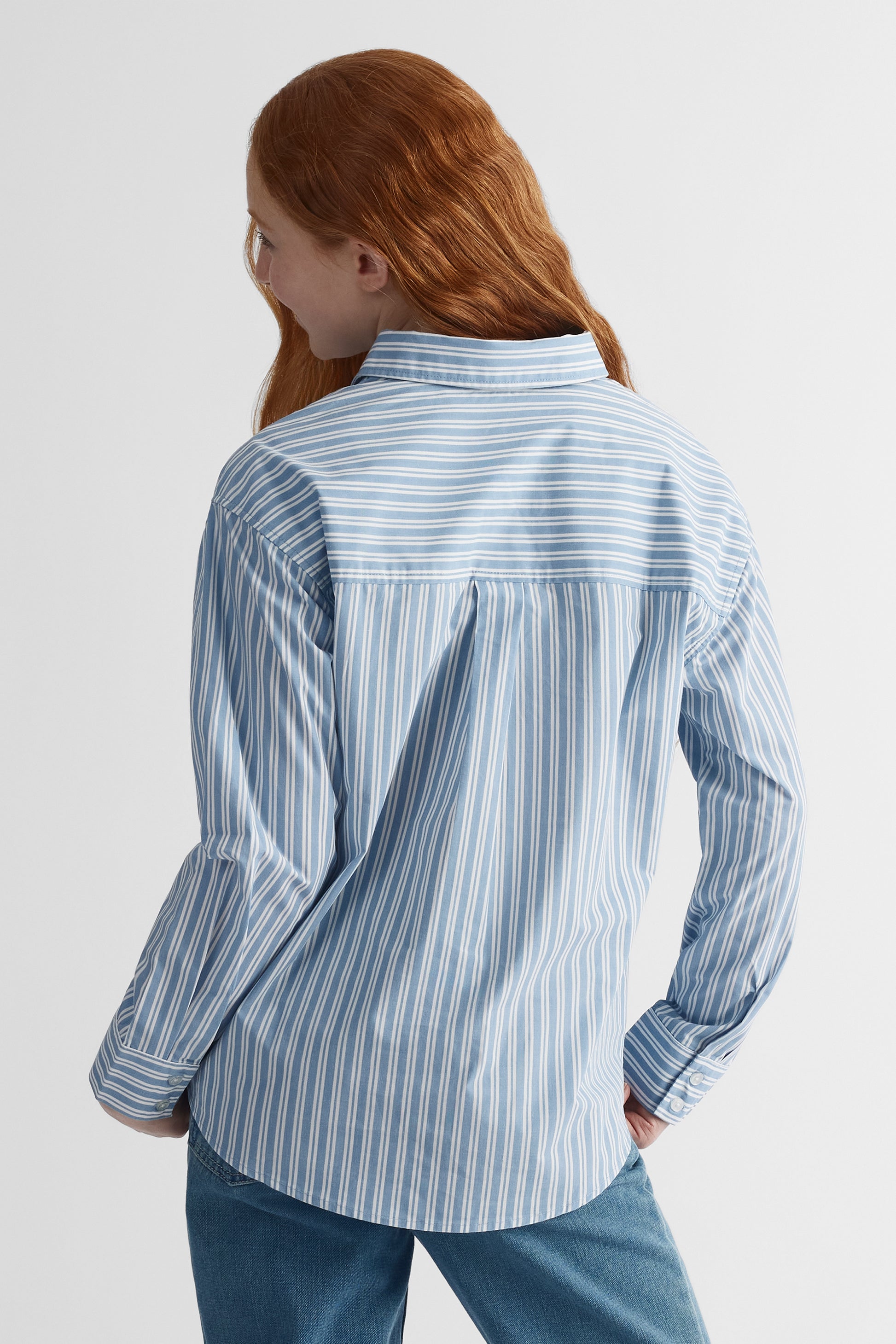 Chemisier manches longues - Ado fille && BLEU MULTI