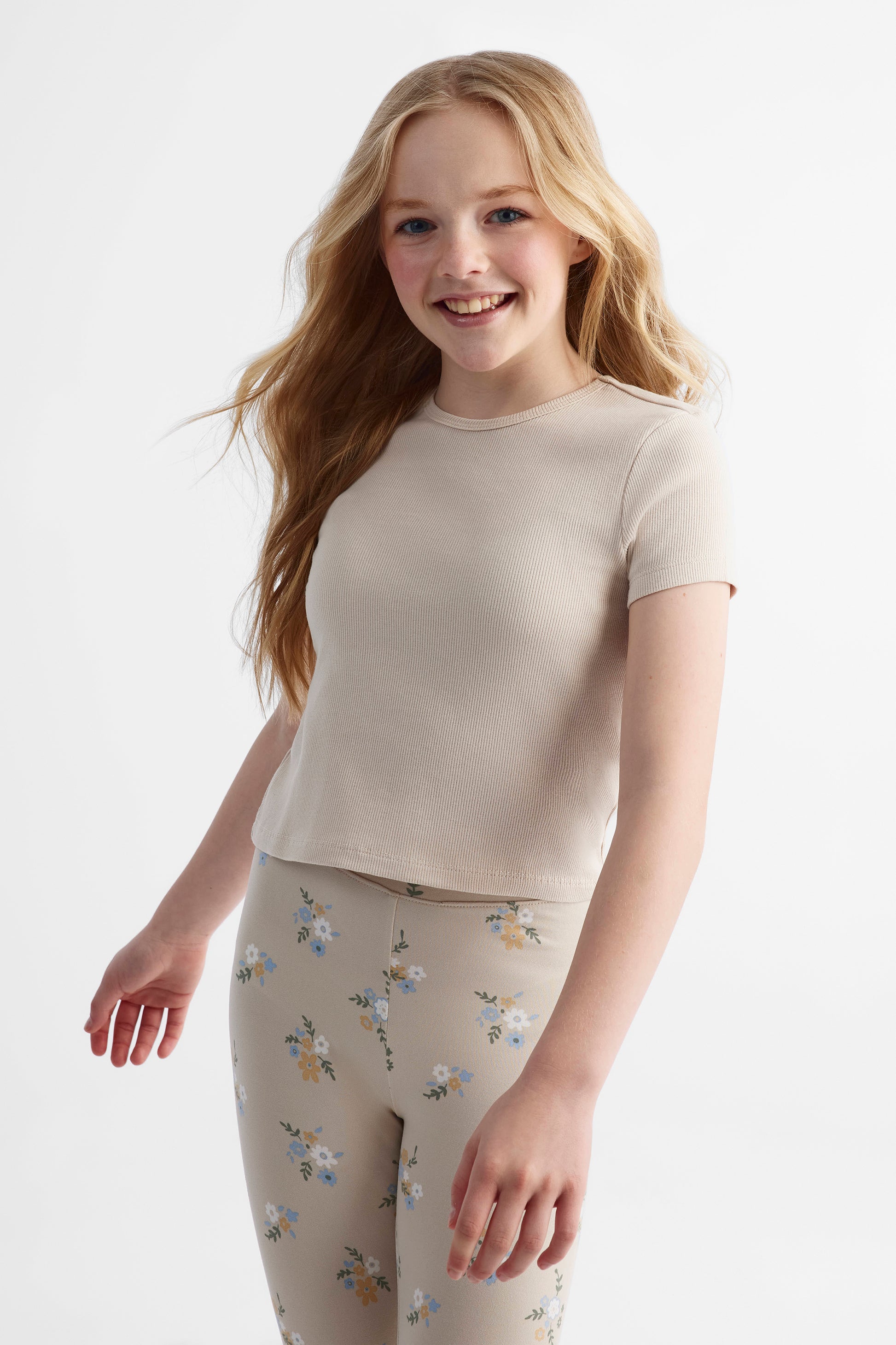 Chandail manches courtes - Ado fille && BEIGE