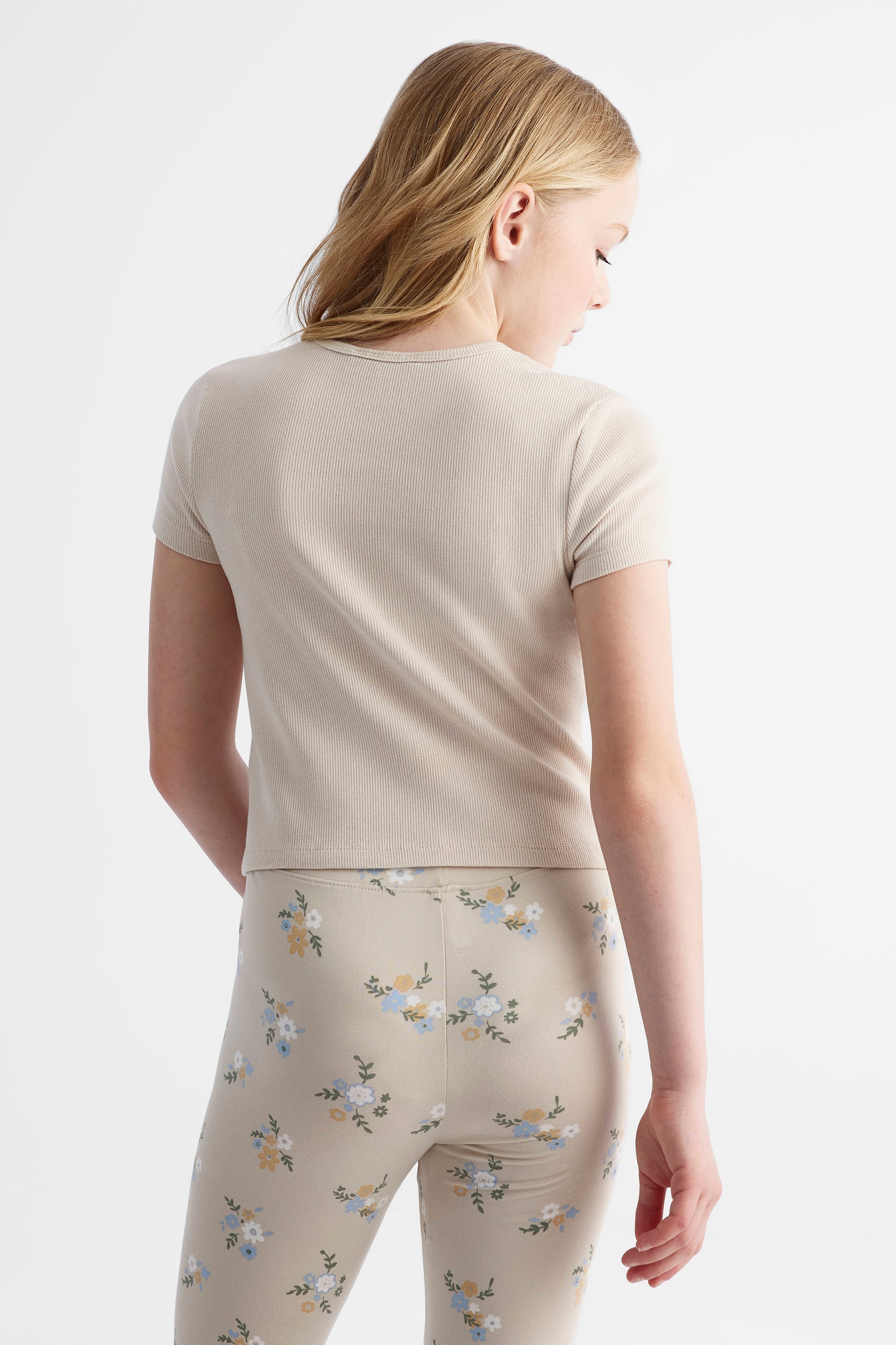 Chandail manches courtes - Ado fille && BEIGE