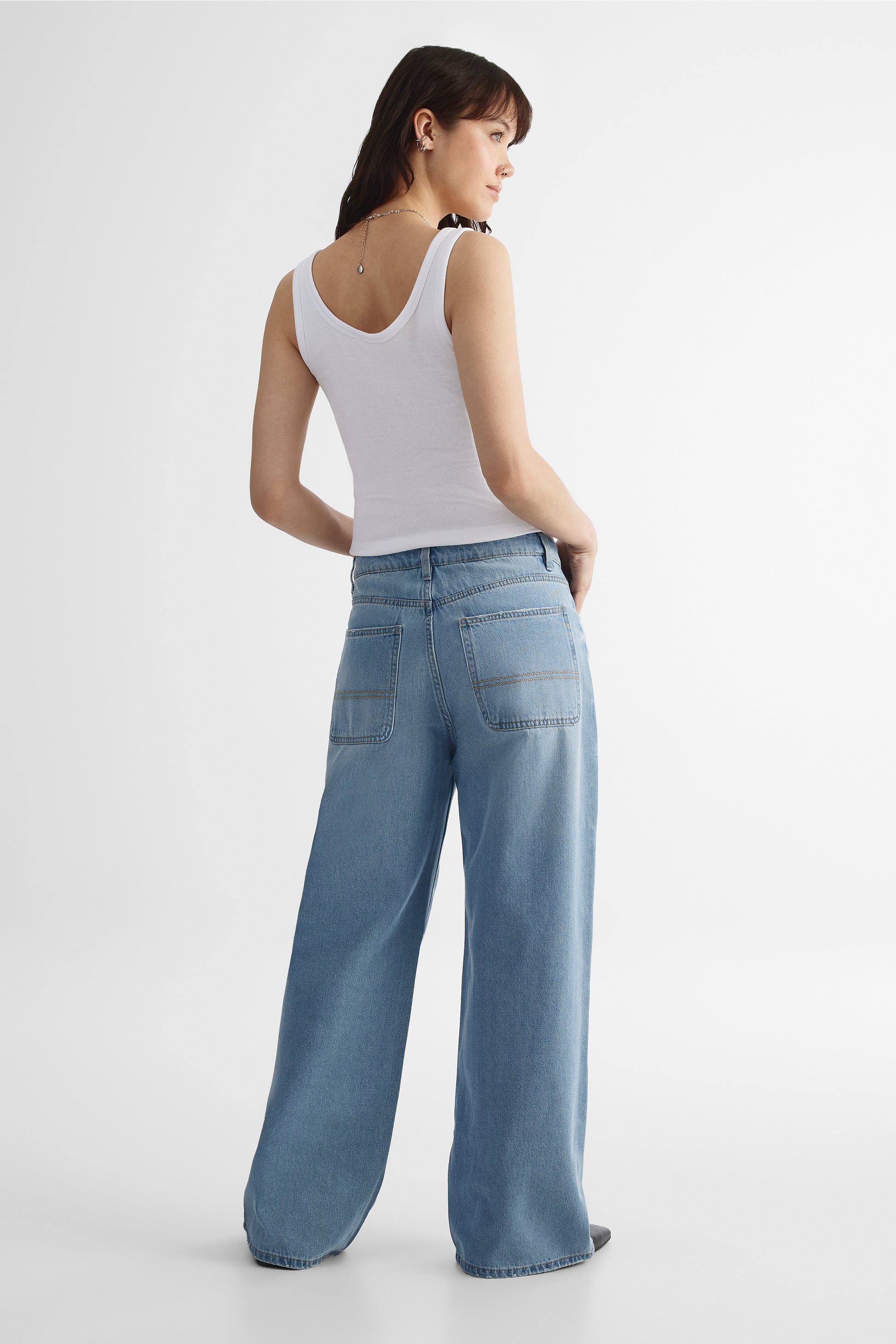 Jean denim - Ado fille && DENIM PALE