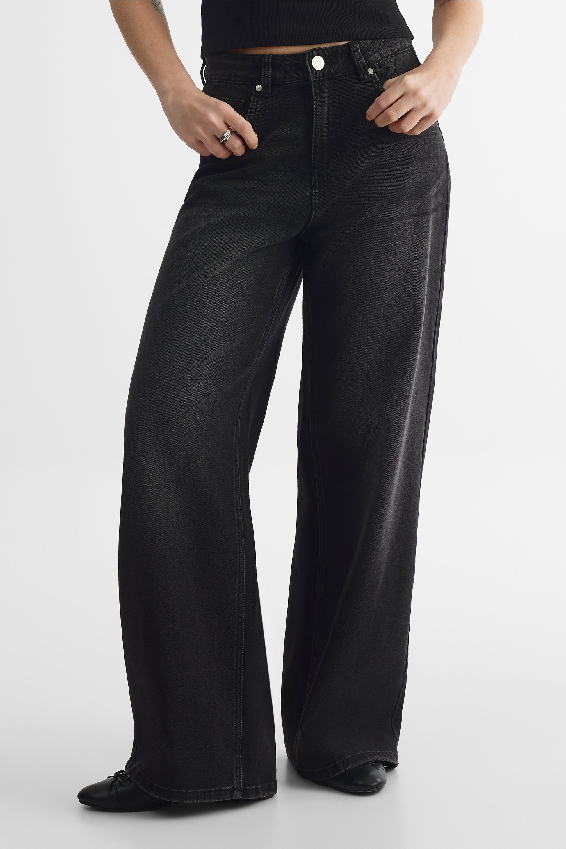Jean denim - Ado fille && DENIM NOIR