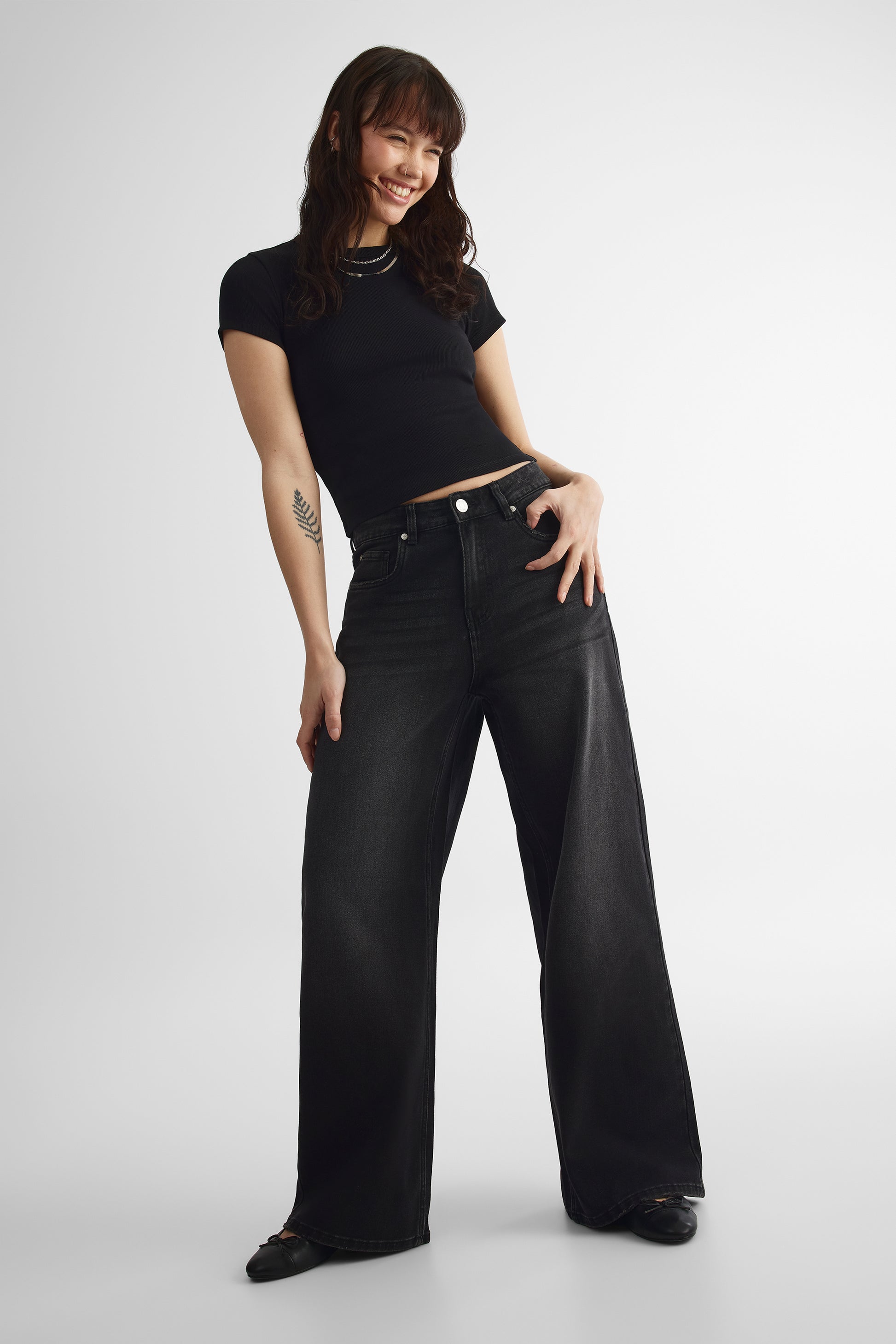 Jean denim - Ado fille && DENIM NOIR