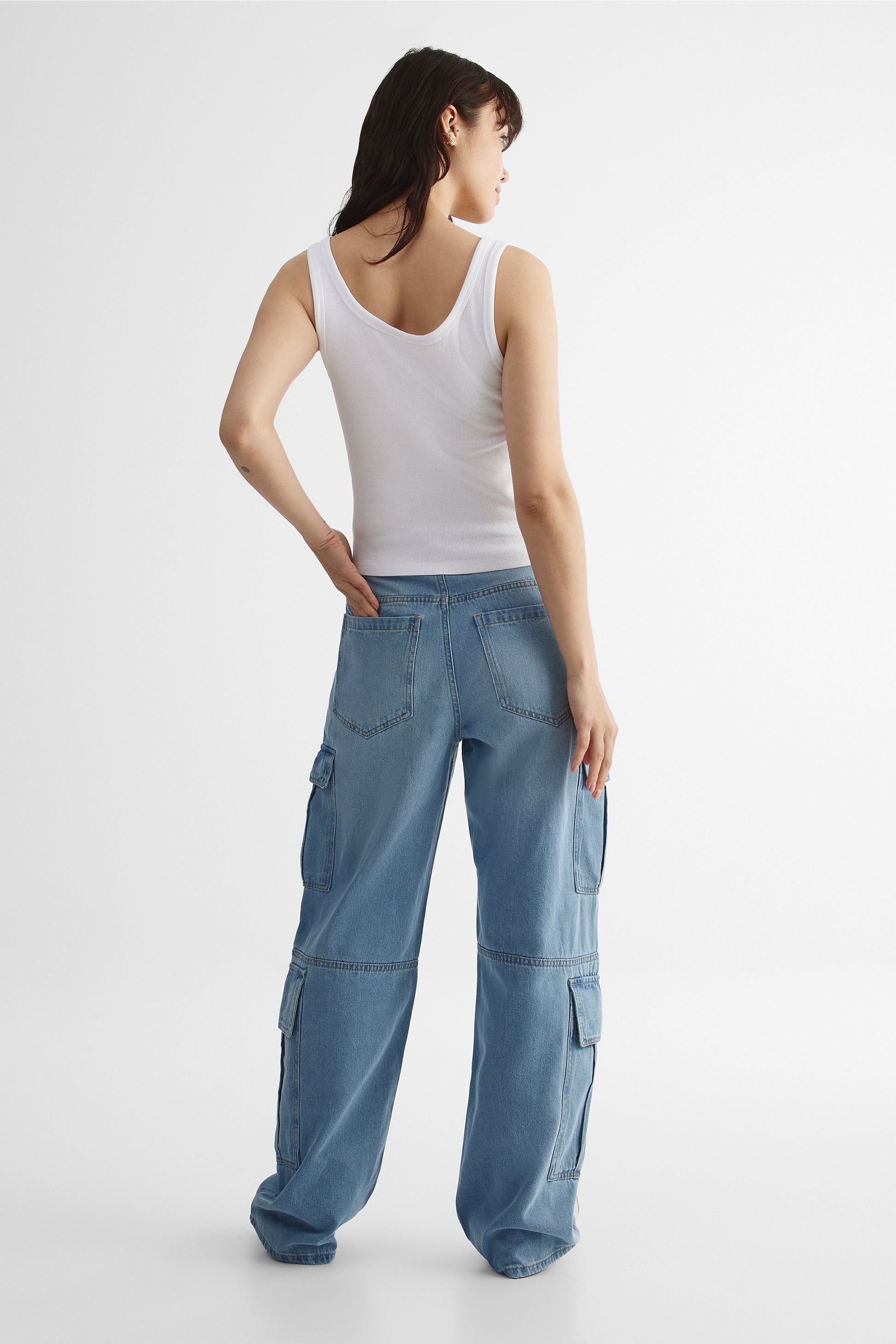 Jean denim - Ado fille && DENIM PALE