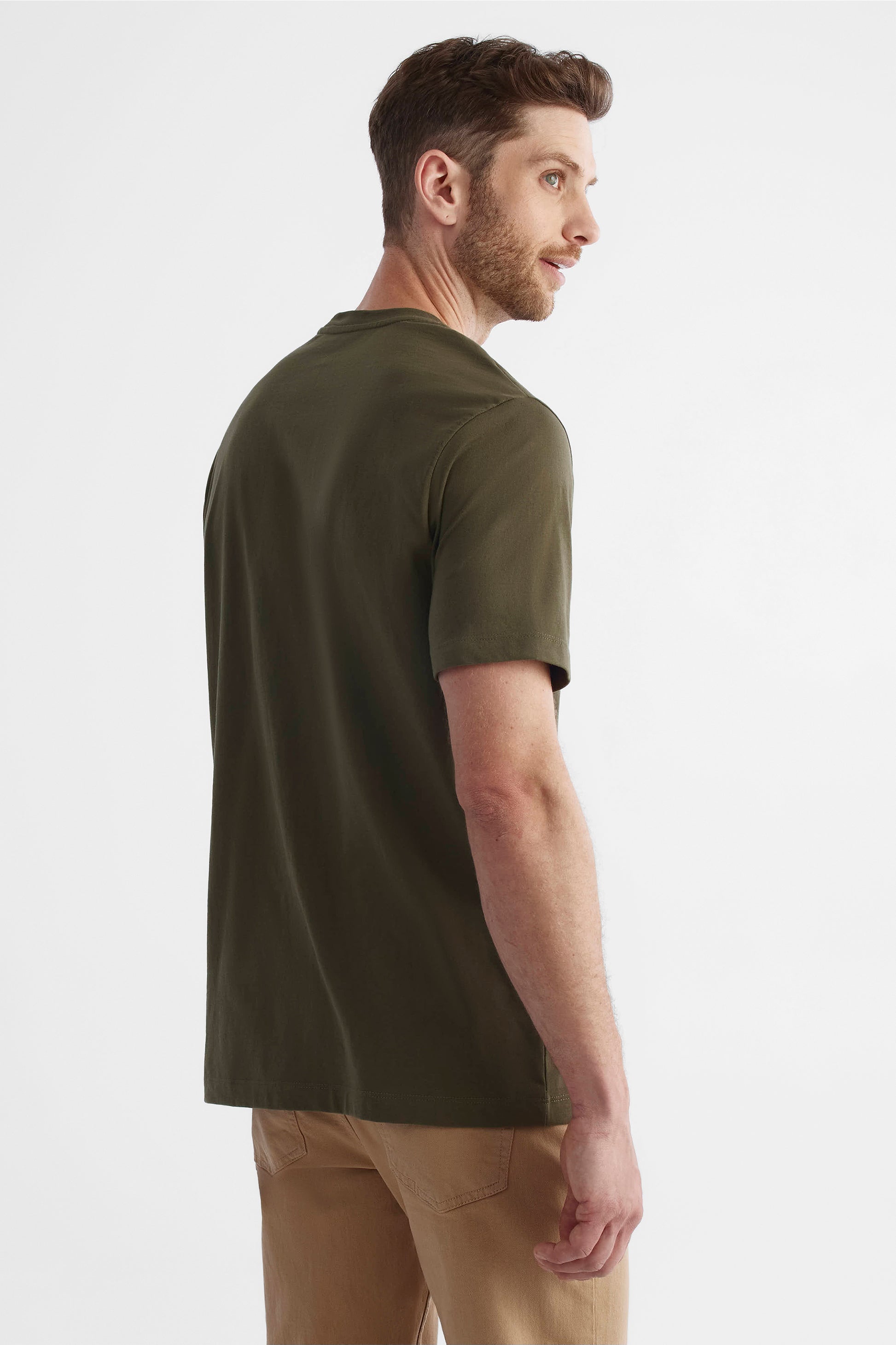 Chandail manches courtes 2/30$ - Homme && OLIVE