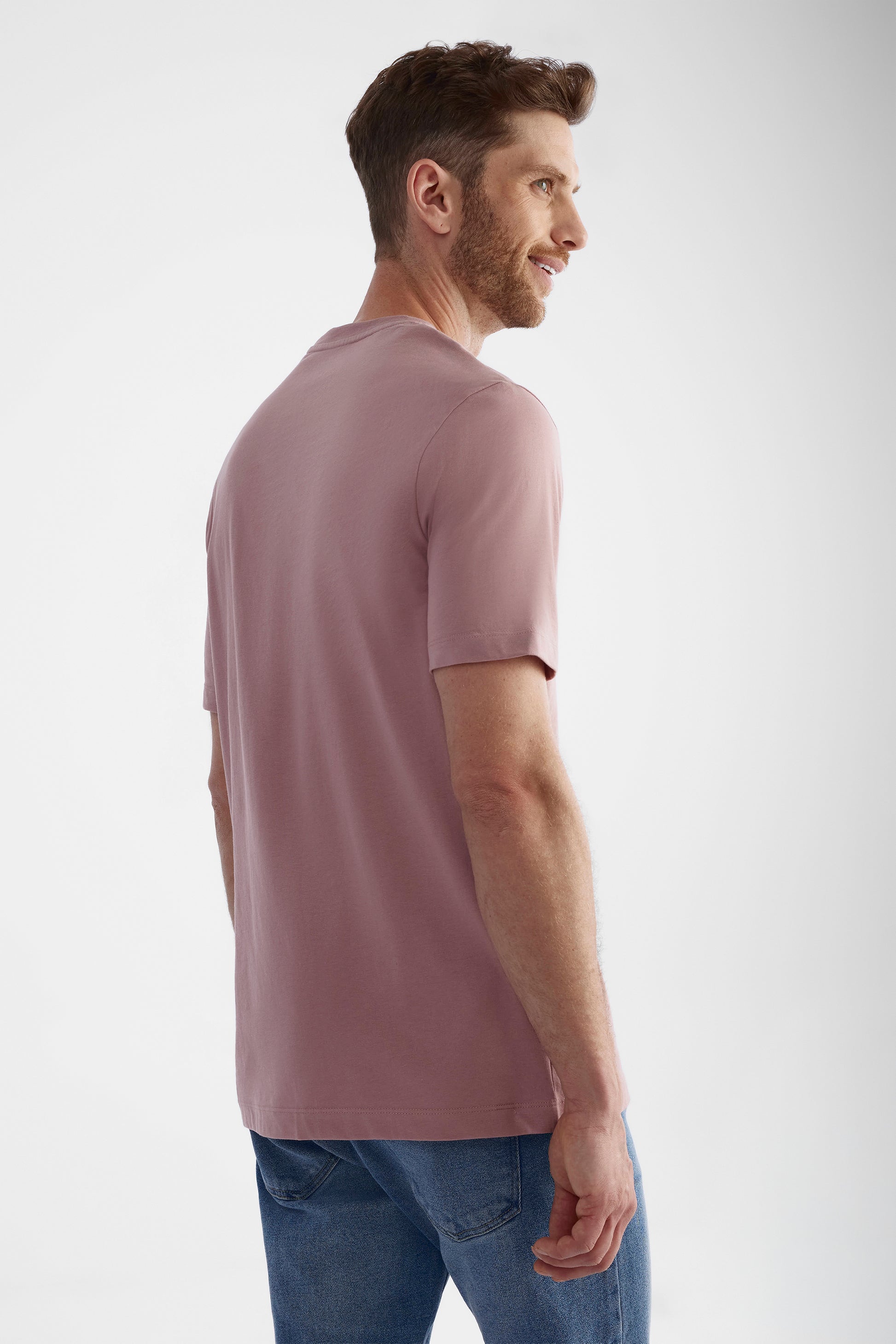 Chandail manches courtes 2/30$ - Homme && VIEUX ROSE