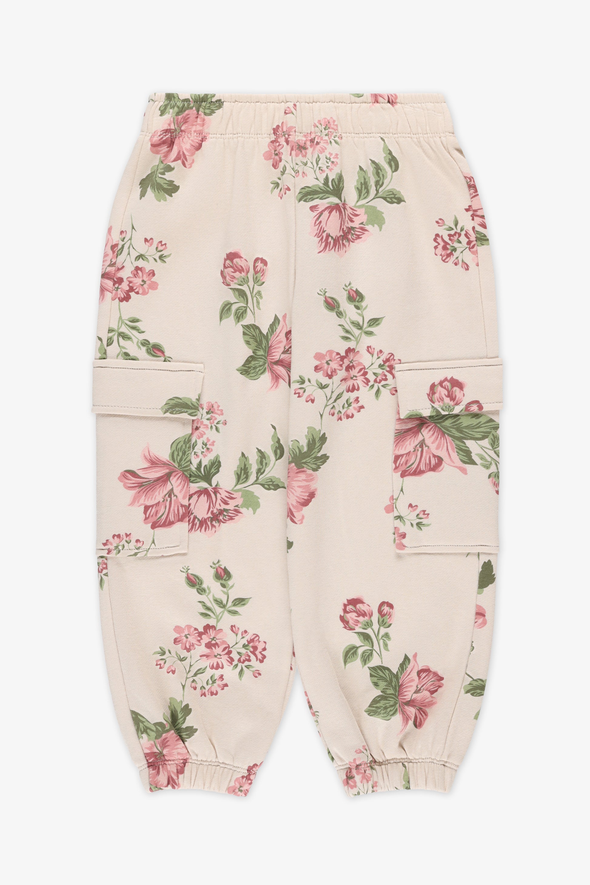 Pantalon ouaté - Enfant fille && BEIGE/MULTI