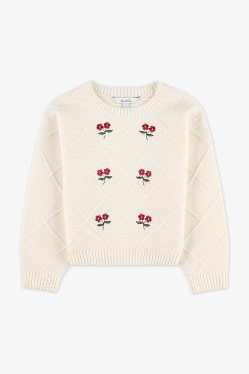Chandail en tricot - Enfant fille && BEIGE