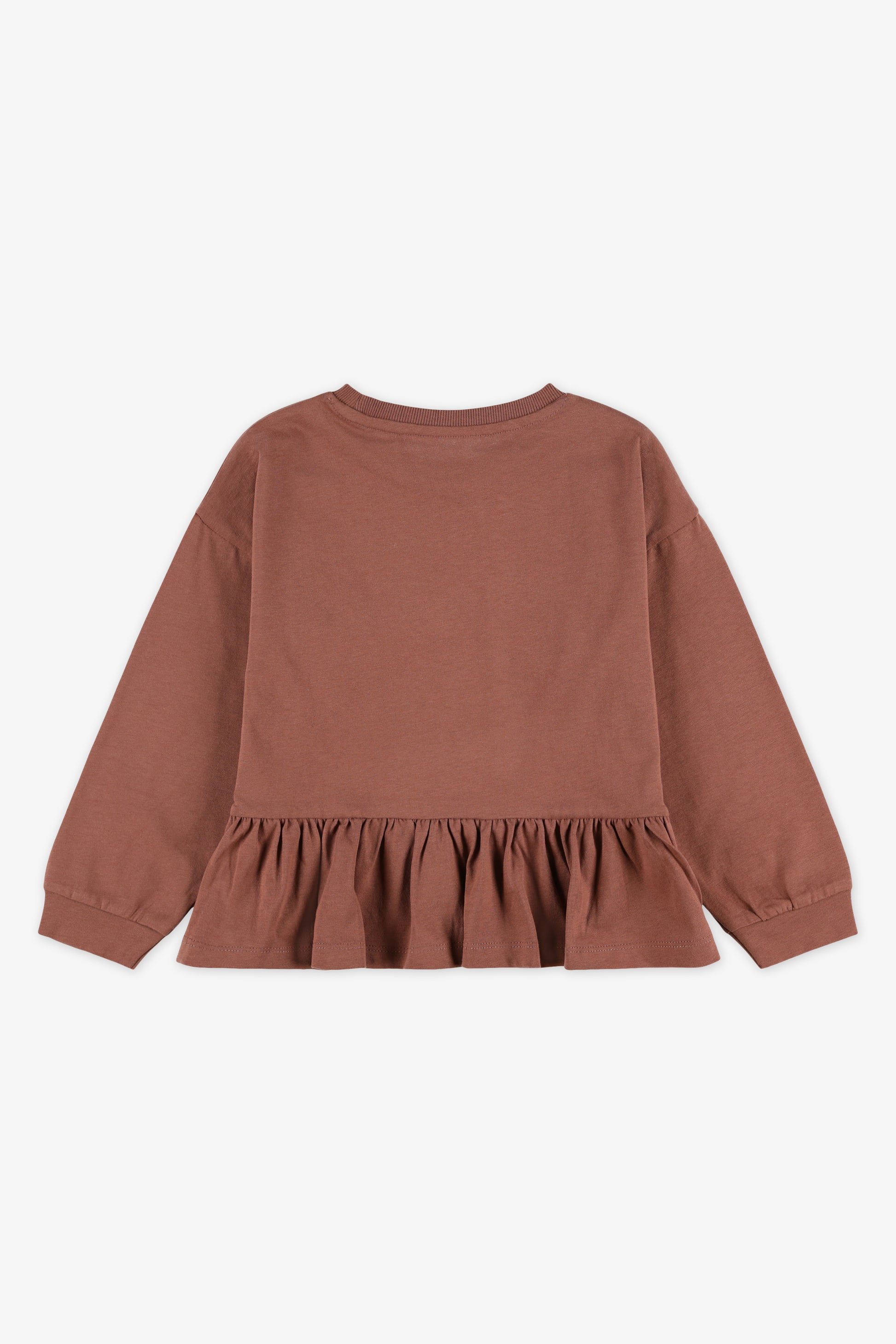 Chandail léger - Enfant fille && BRUN