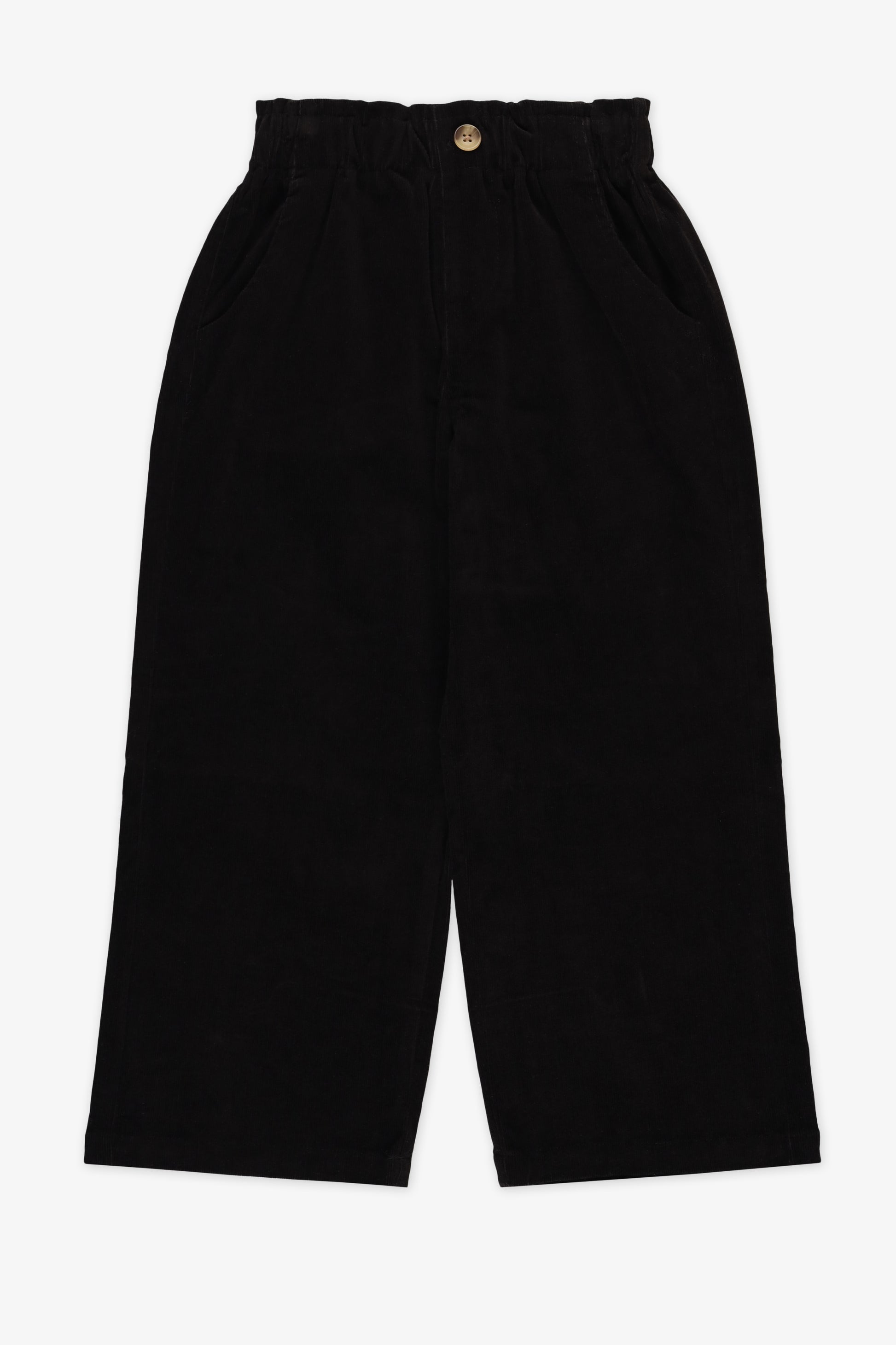 Pantalon velours côtelé velours côtelé - Enfant fille && NOIR