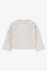 Chandail en tricot - Enfant fille && BLANC CASSÉ/MULTI