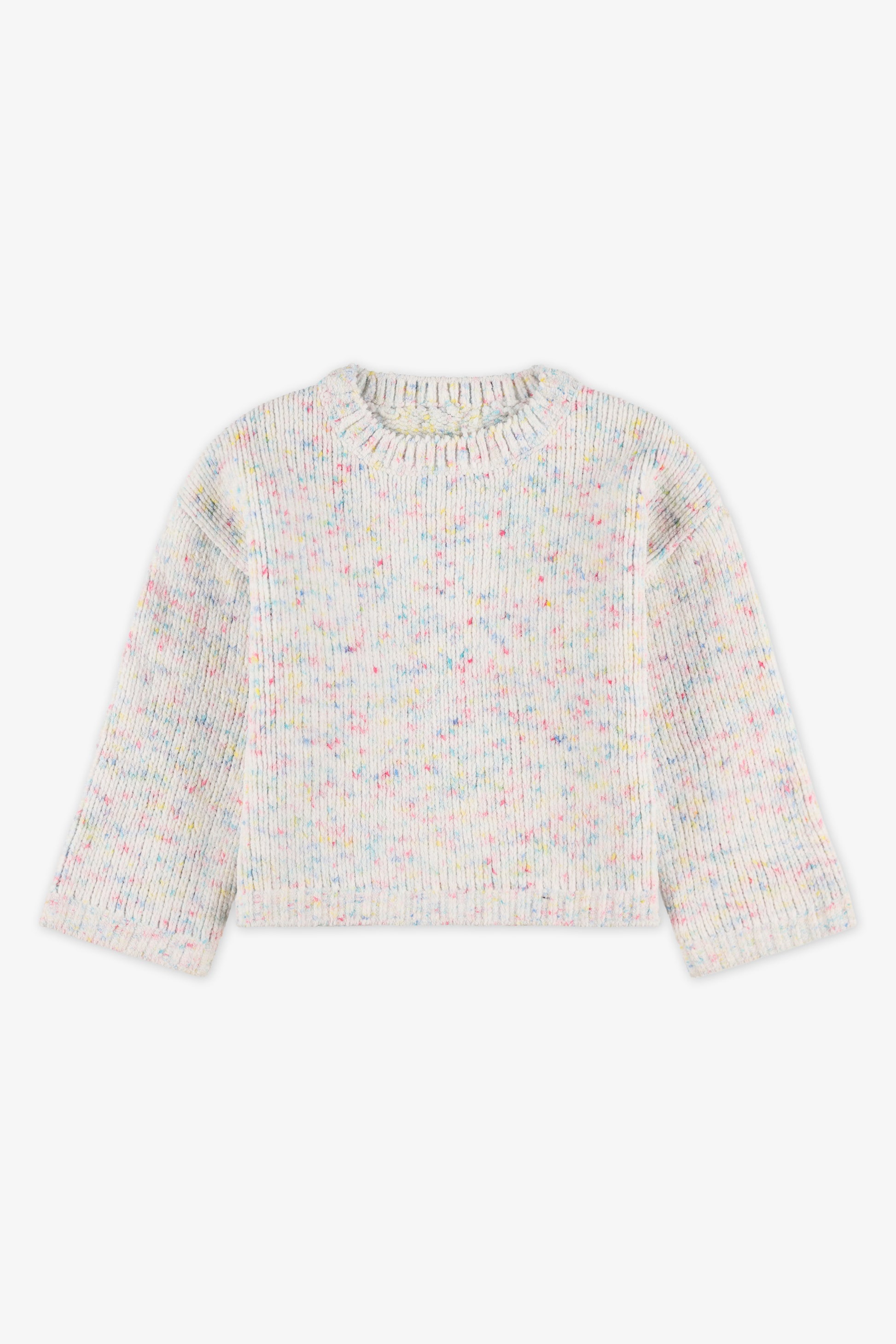 Chandail en tricot - Enfant fille && BLANC CASSÉ/MULTI
