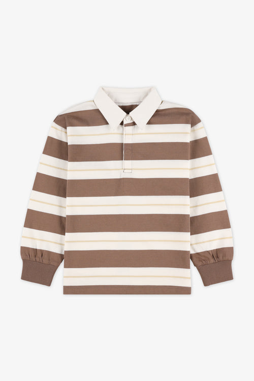 Chandail polo - Enfant garçon && BRUN/MULTI