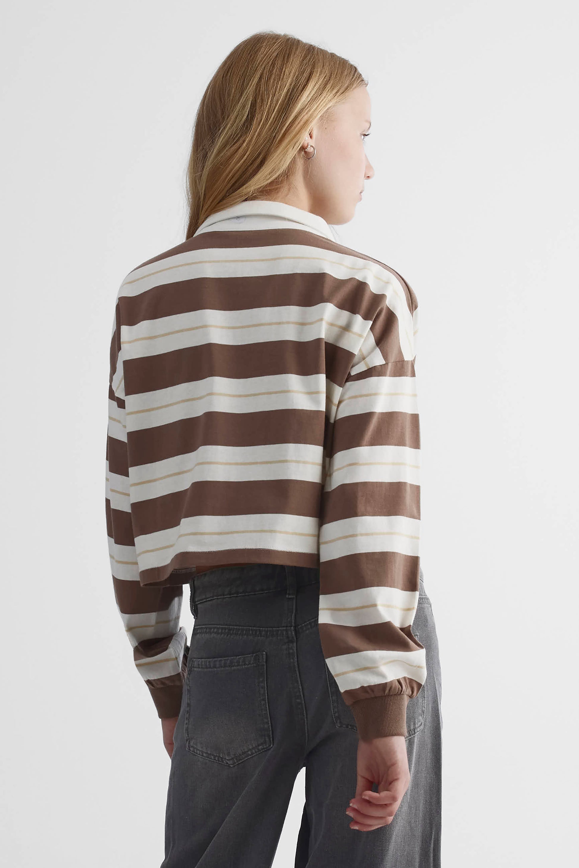 Chandail polo - Ado fille && BRUN/MULTI