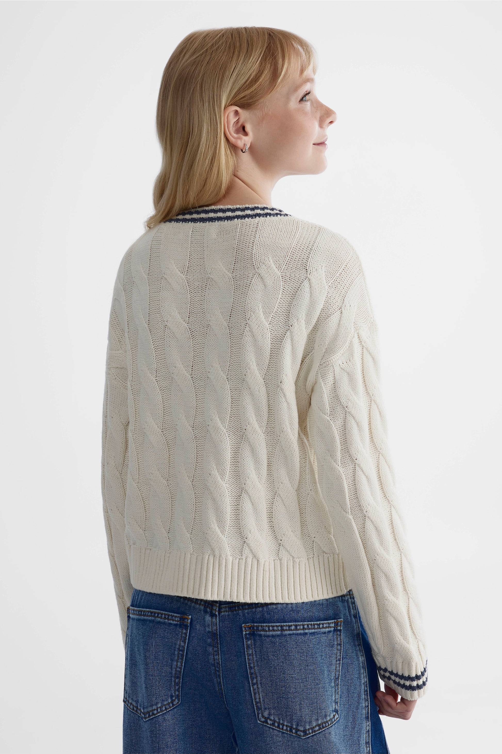 Chandail en tricot - Ado fille && BEIGE
