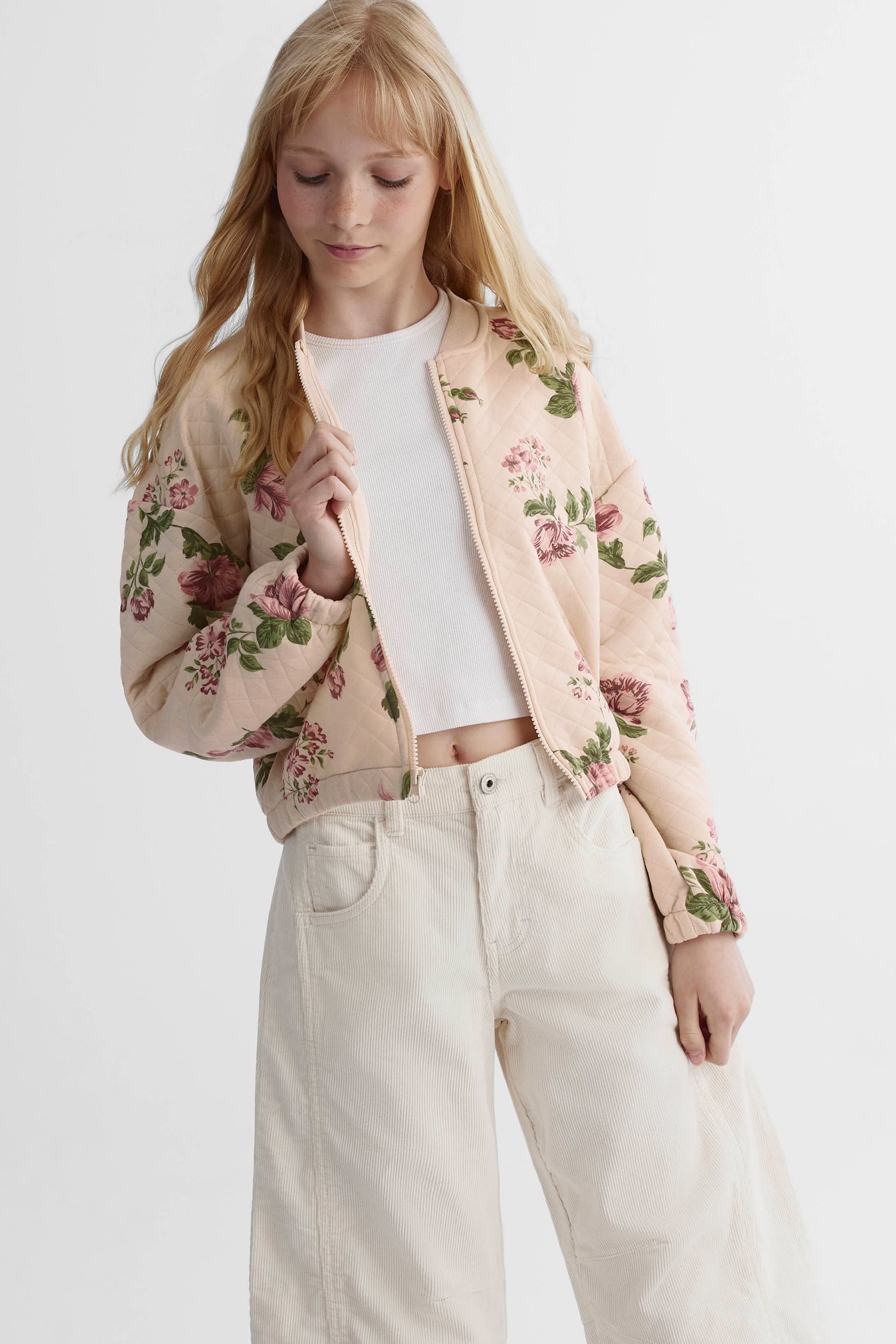 Veste - Ado fille && BEIGE/MULTI