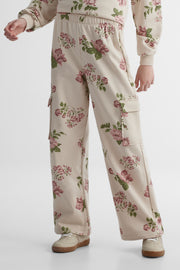 Pantalon ouaté - Ado fille && BEIGE/MULTI