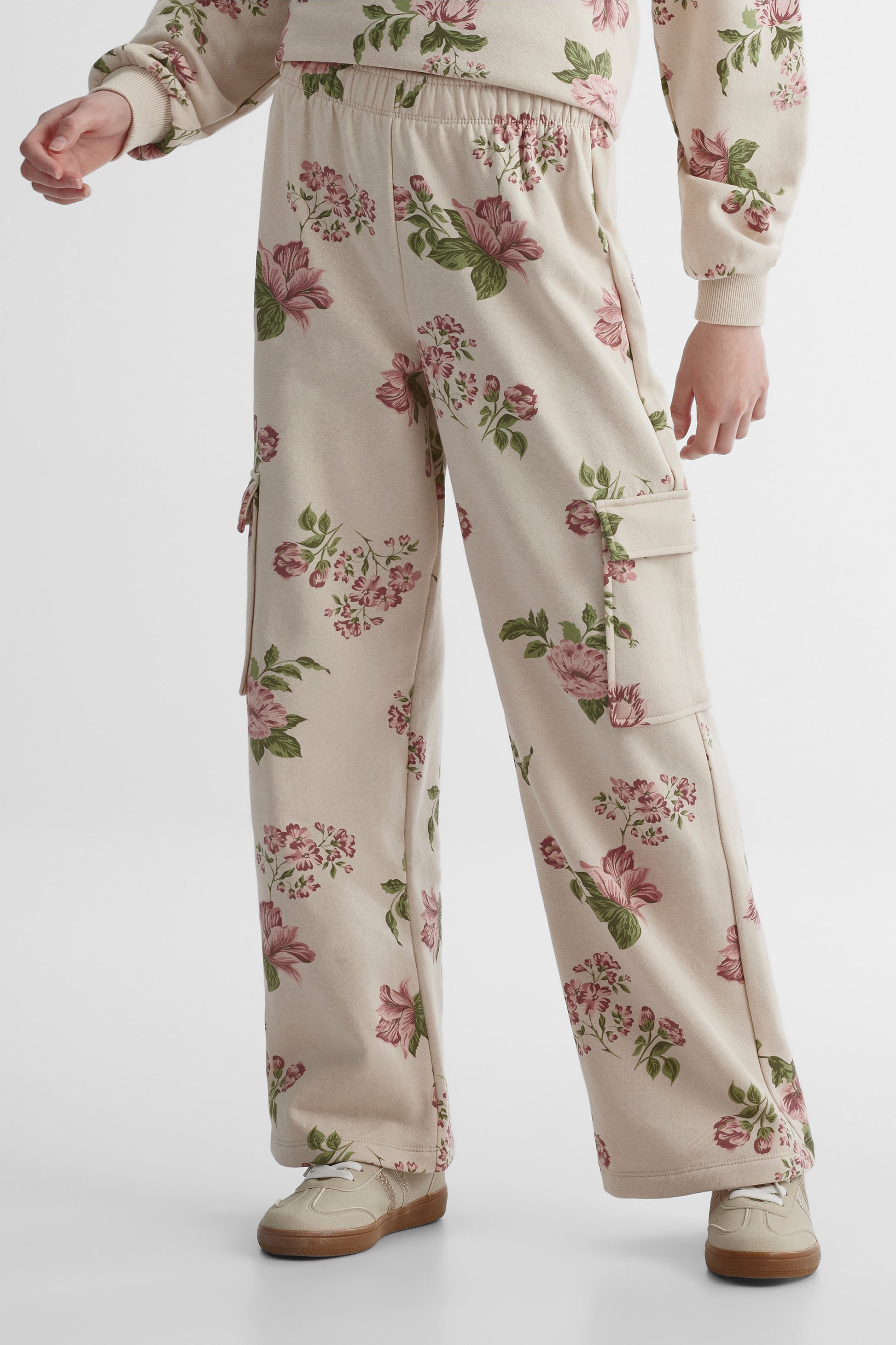 Pantalon ouaté - Ado fille && BEIGE/MULTI