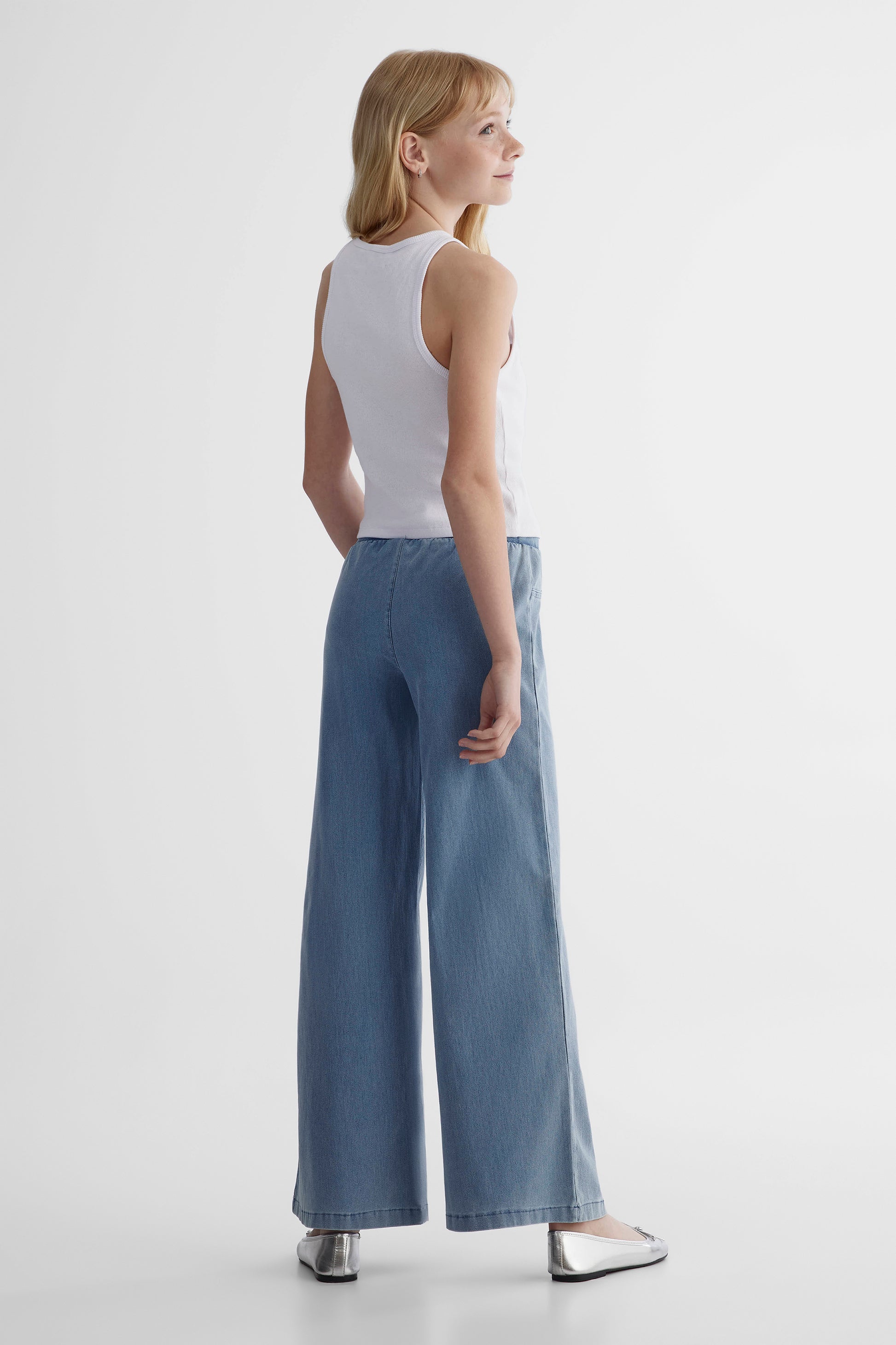 Pantalon twill - Ado fille && DENIM PALE