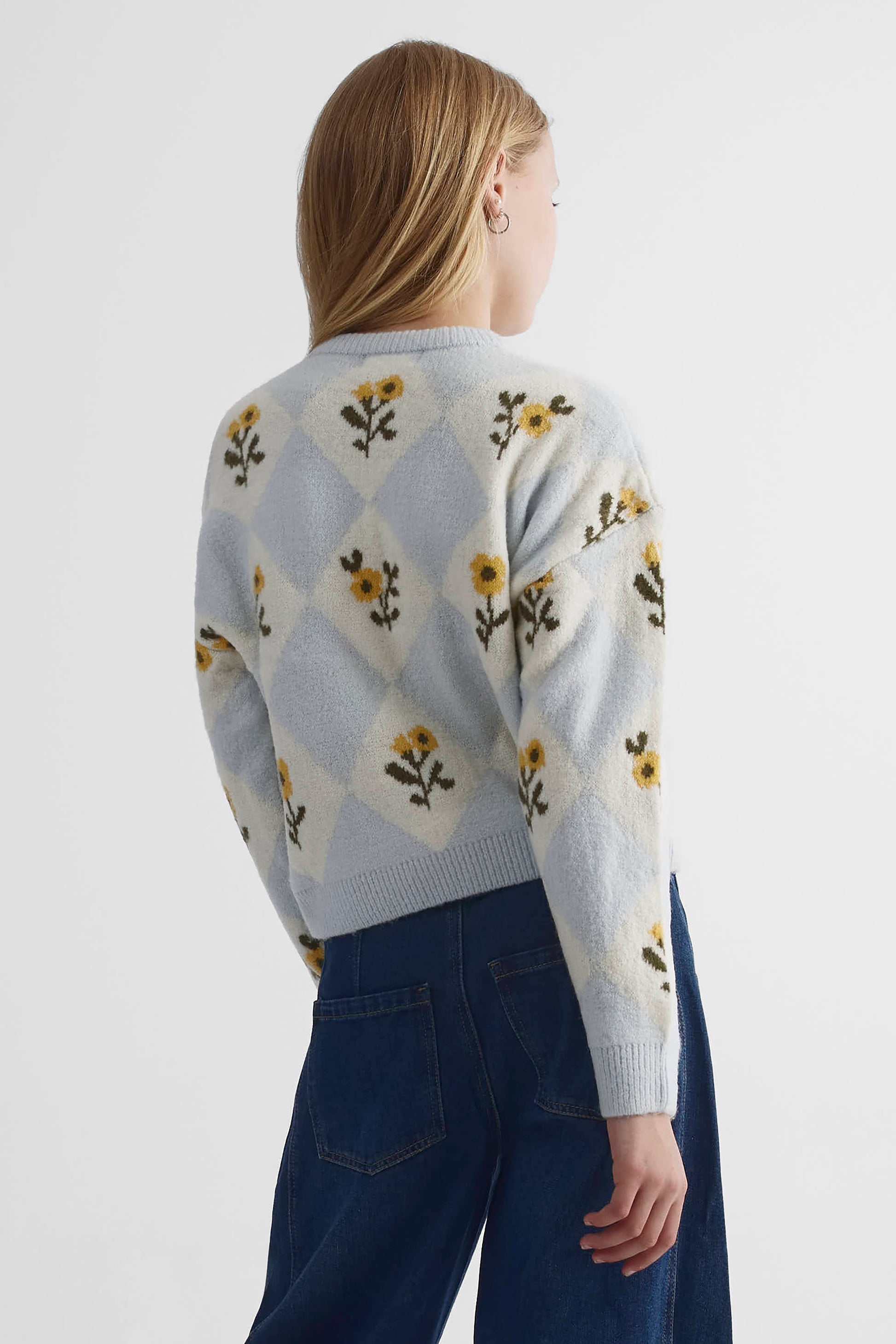 Chandail en tricot - Ado fille && BLEU MULTI