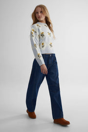 Chandail en tricot - Ado fille && BLEU MULTI