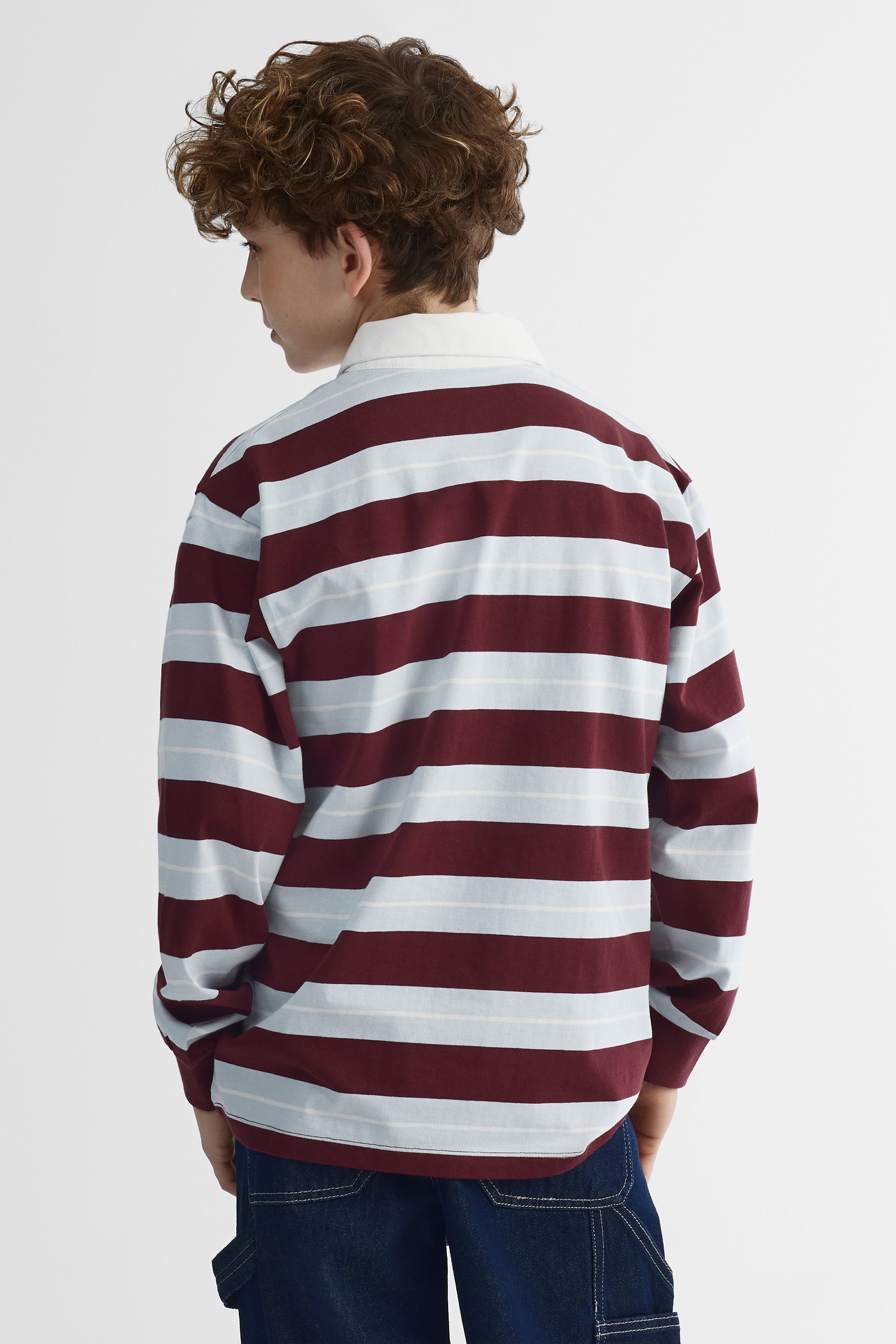 Chandail polo - Ado garçon && ROUGE VIN