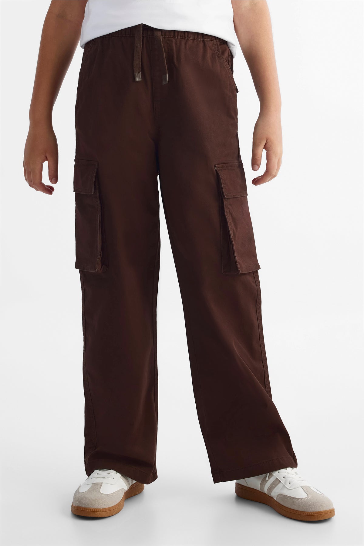Pantalon twill - Ado garçon && BRUN