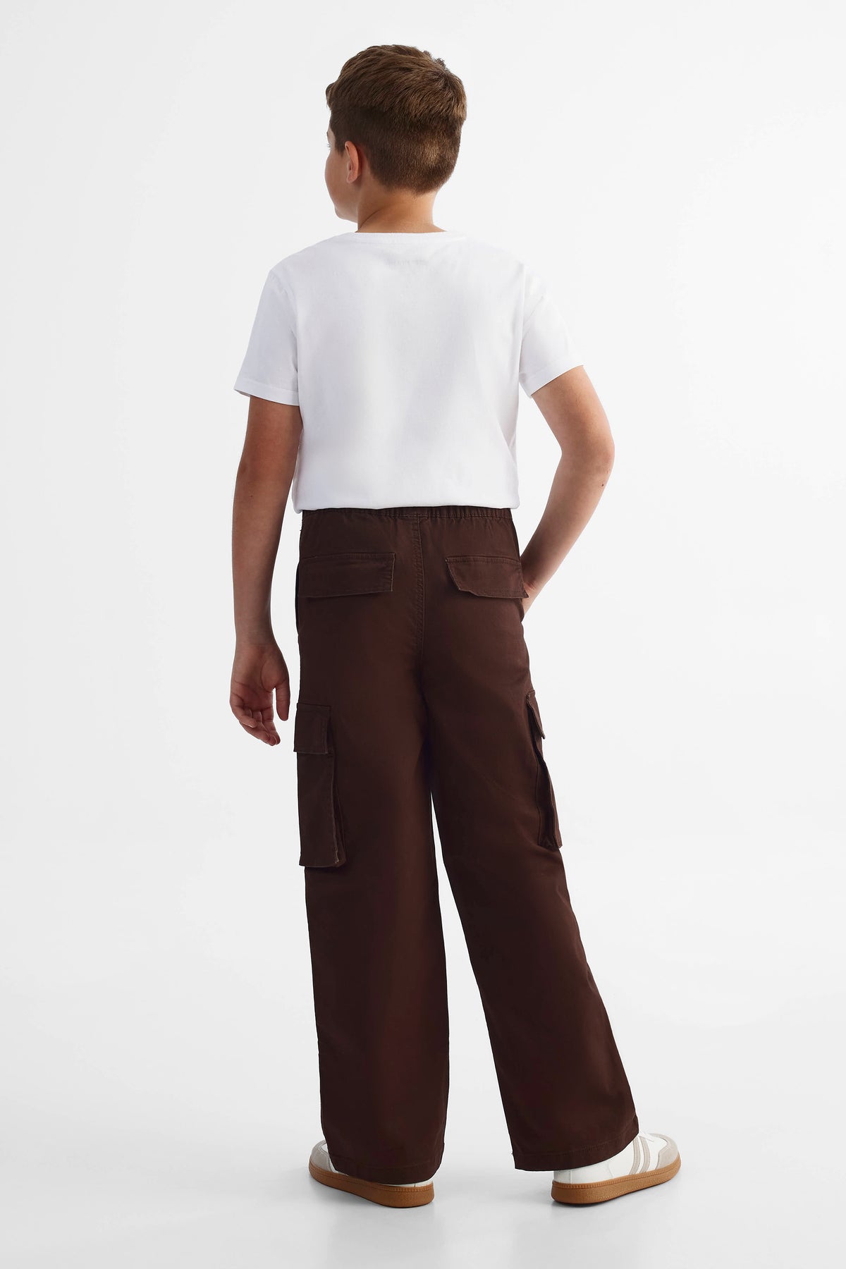 Pantalon twill - Ado garçon && BRUN