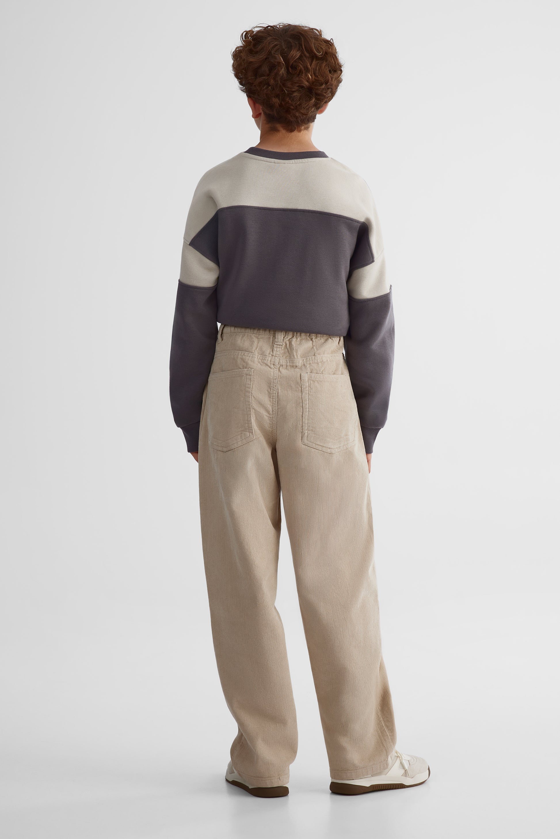 Pantalon velours côtelé velours côtelé - Ado garçon && BEIGE