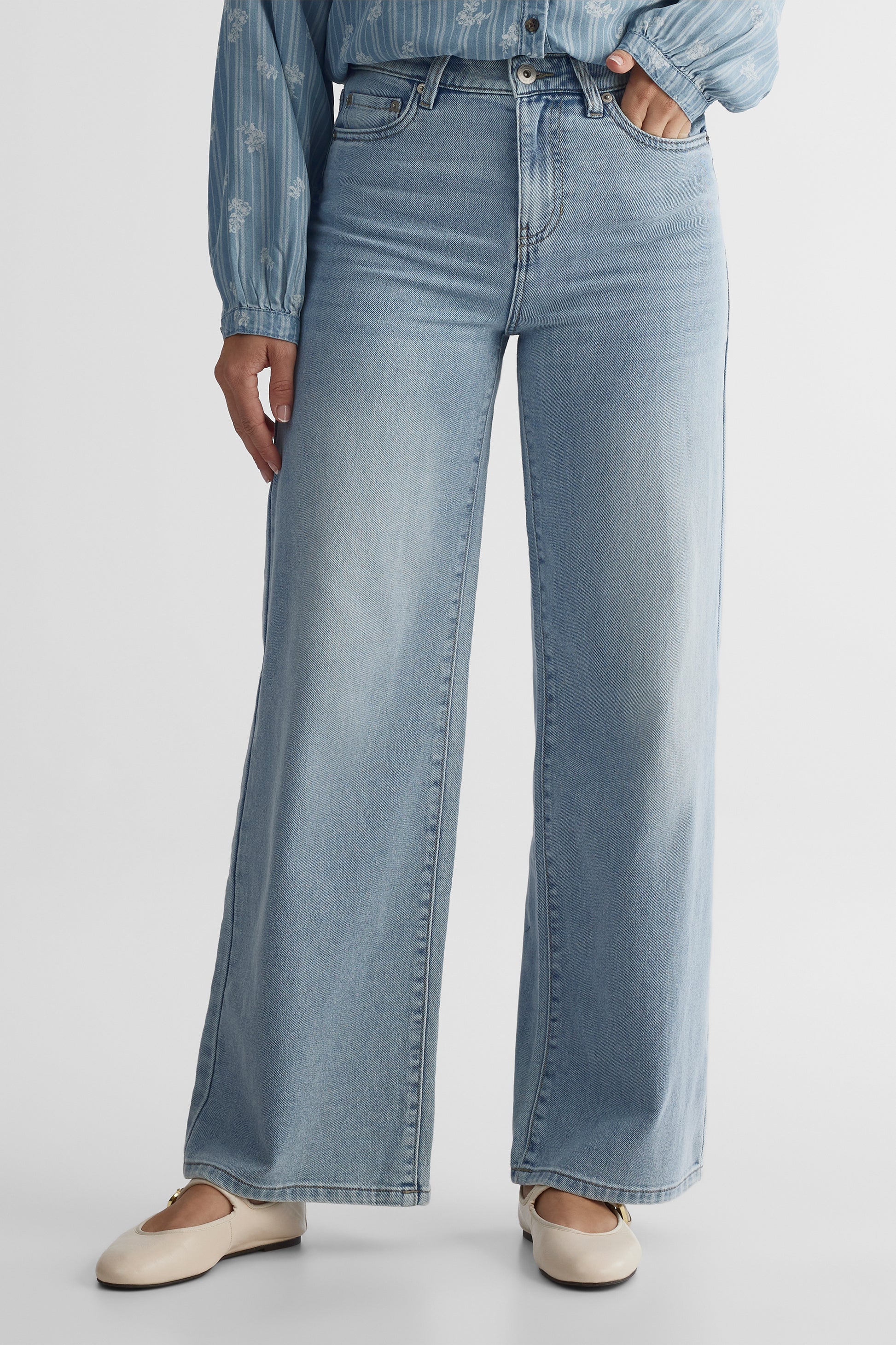 Jean denim - Femme && DENIM PALE