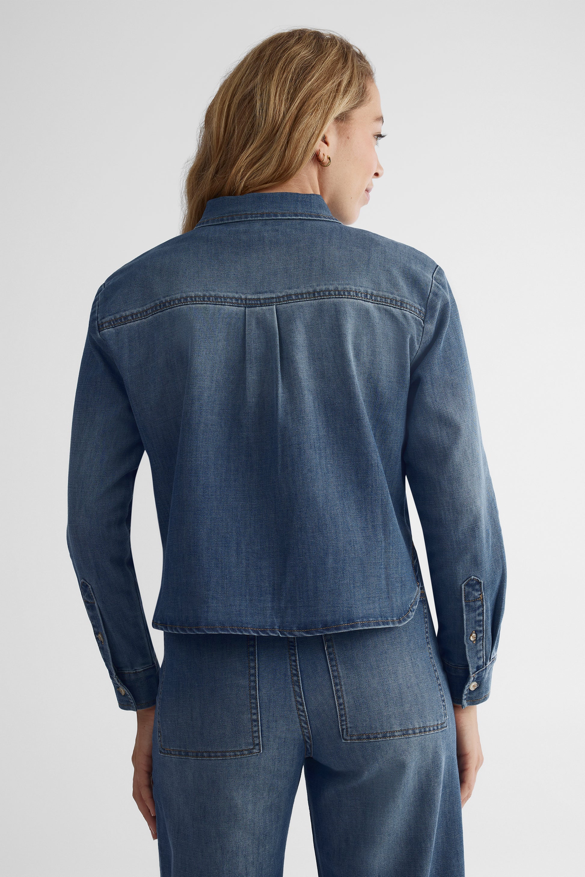 Chemisier denim en denim - Femme && DENIM