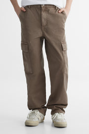 Jeans en denim bull léger - Ado garçon && BRUN