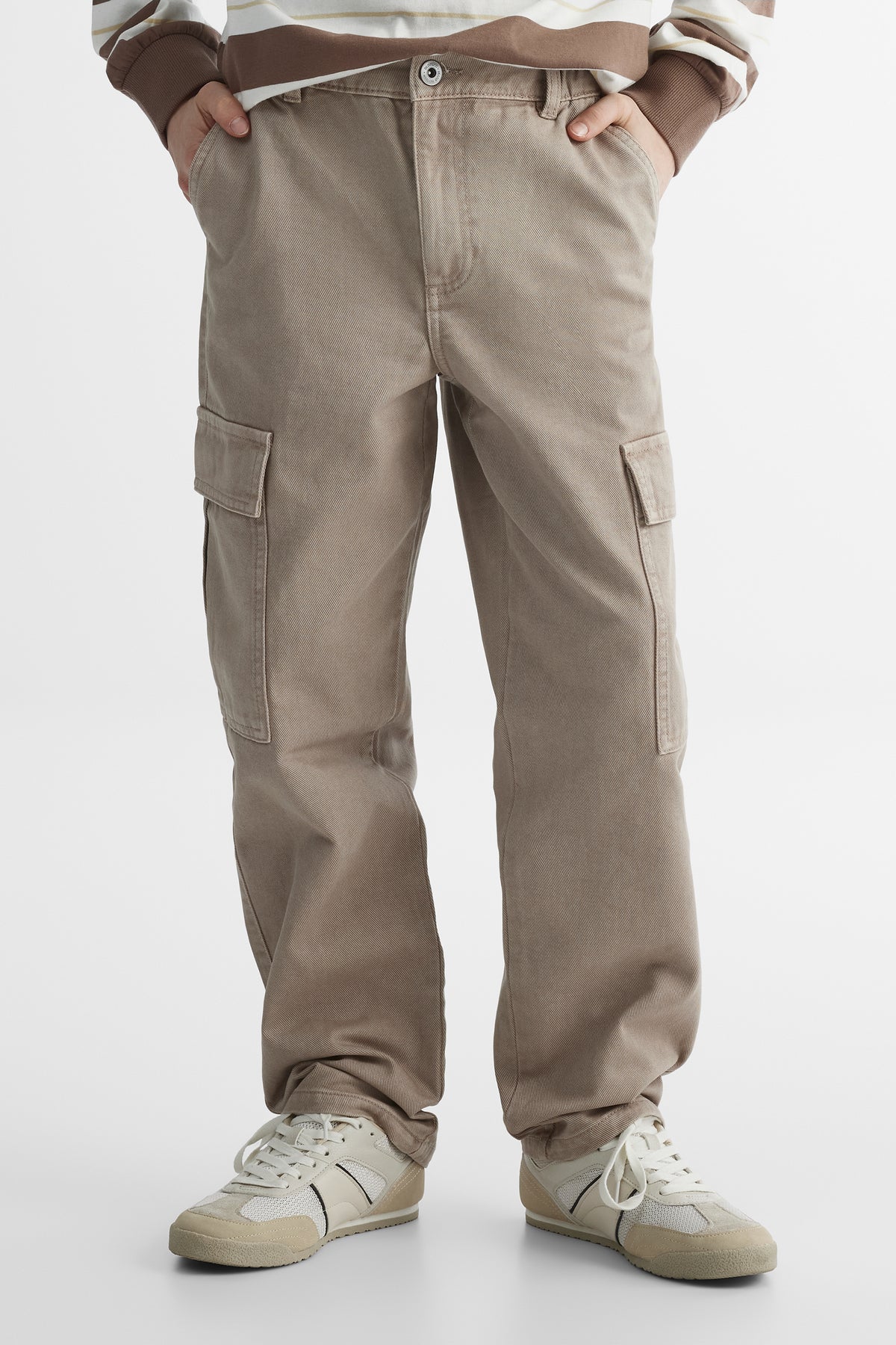 Jeans en denim bull léger - Ado garçon && TAUPE