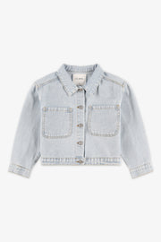 Veston en denim court - Enfant fille && DENIM PALE