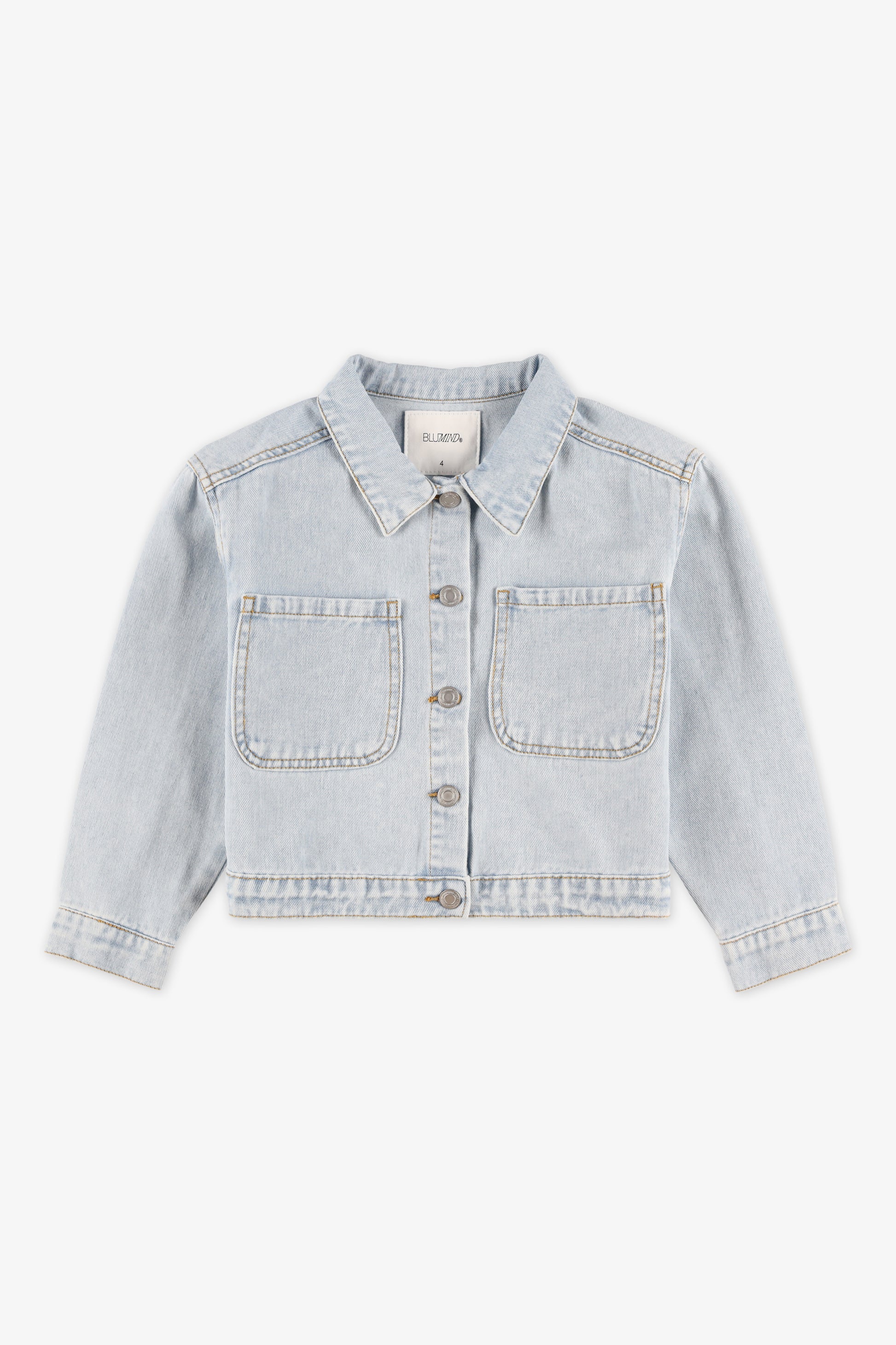 Veston en denim court - Enfant fille && DENIM PALE