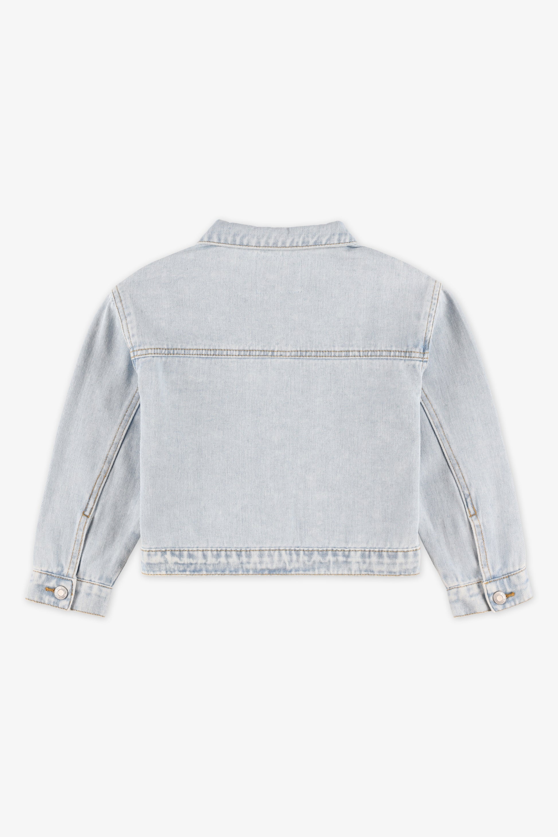 Veston en denim court - Enfant fille && DENIM PALE
