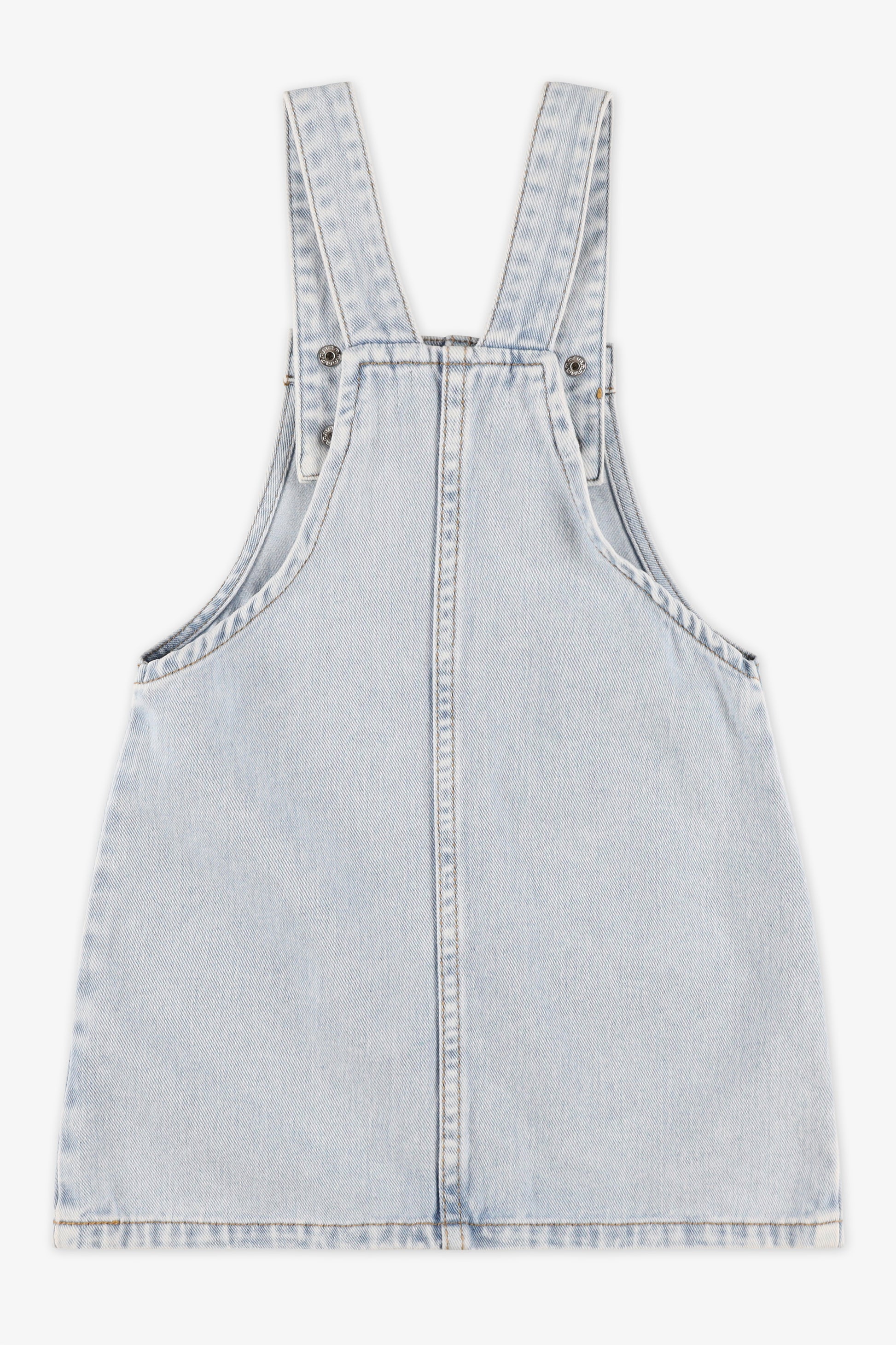 Robe salopette en denim - Enfant fille && DENIM PALE