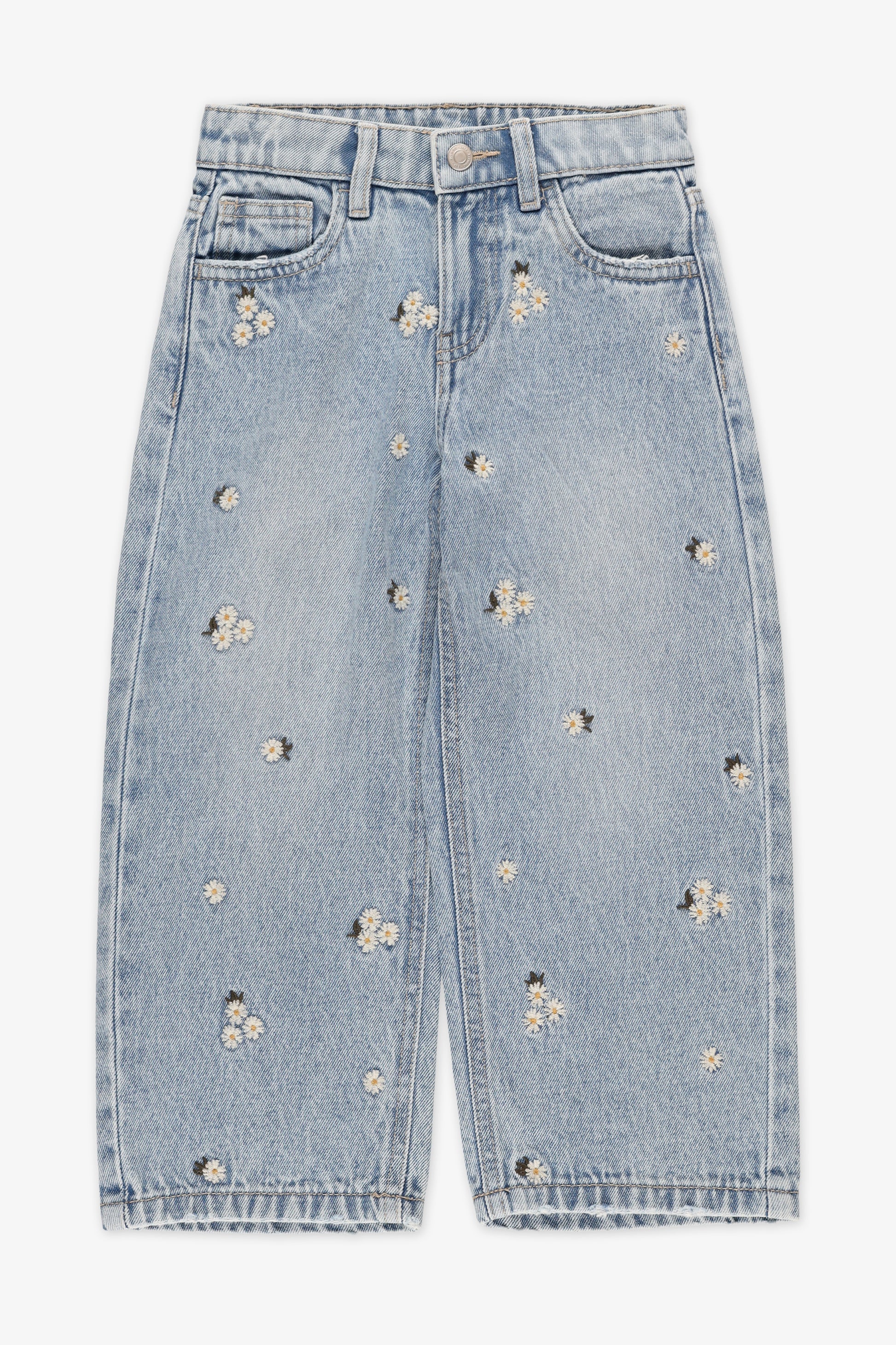 Jeans en denim évasé - Enfant fille && DENIM MOYEN