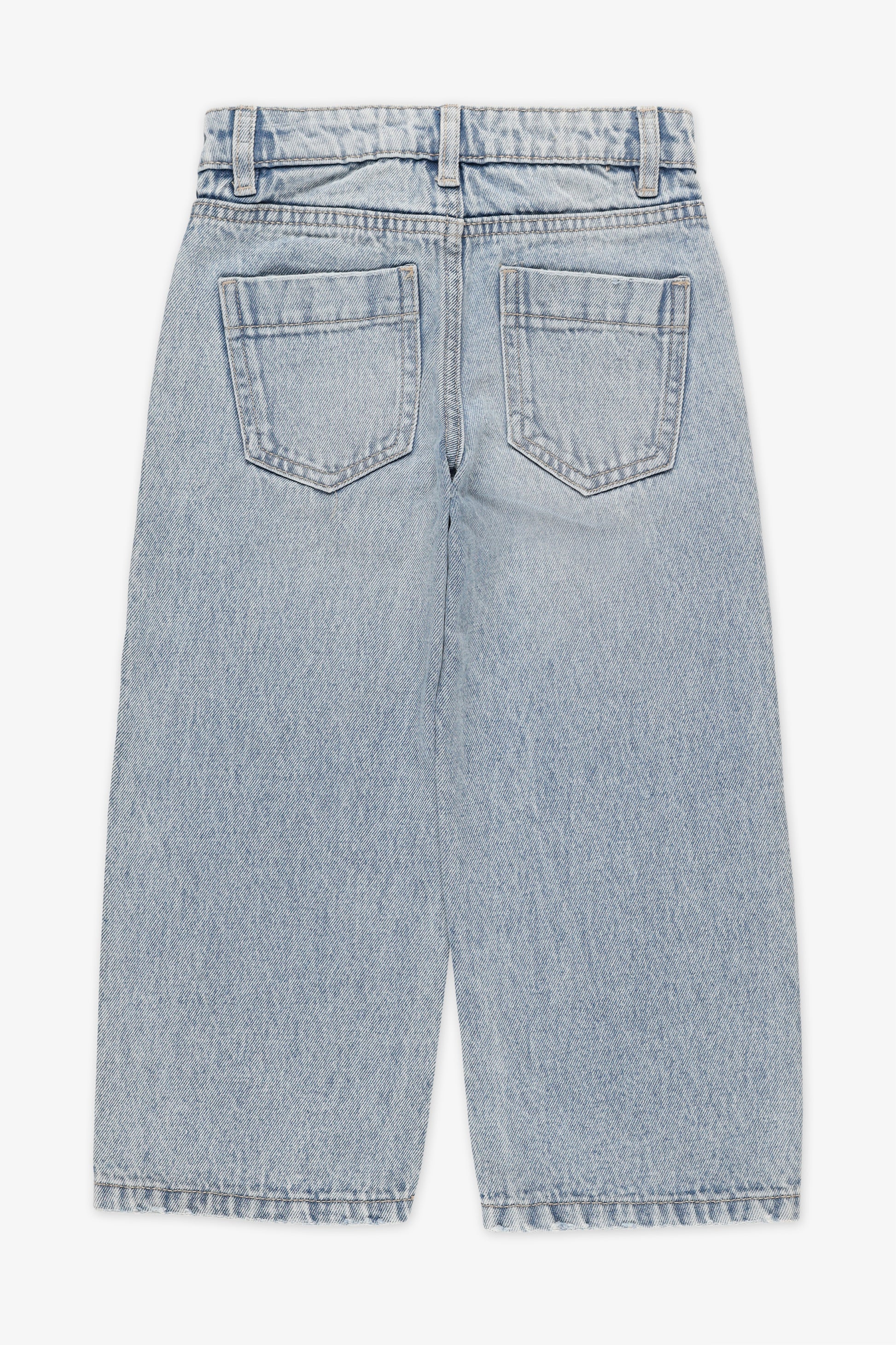 Jeans en denim évasé - Enfant fille && DENIM MOYEN