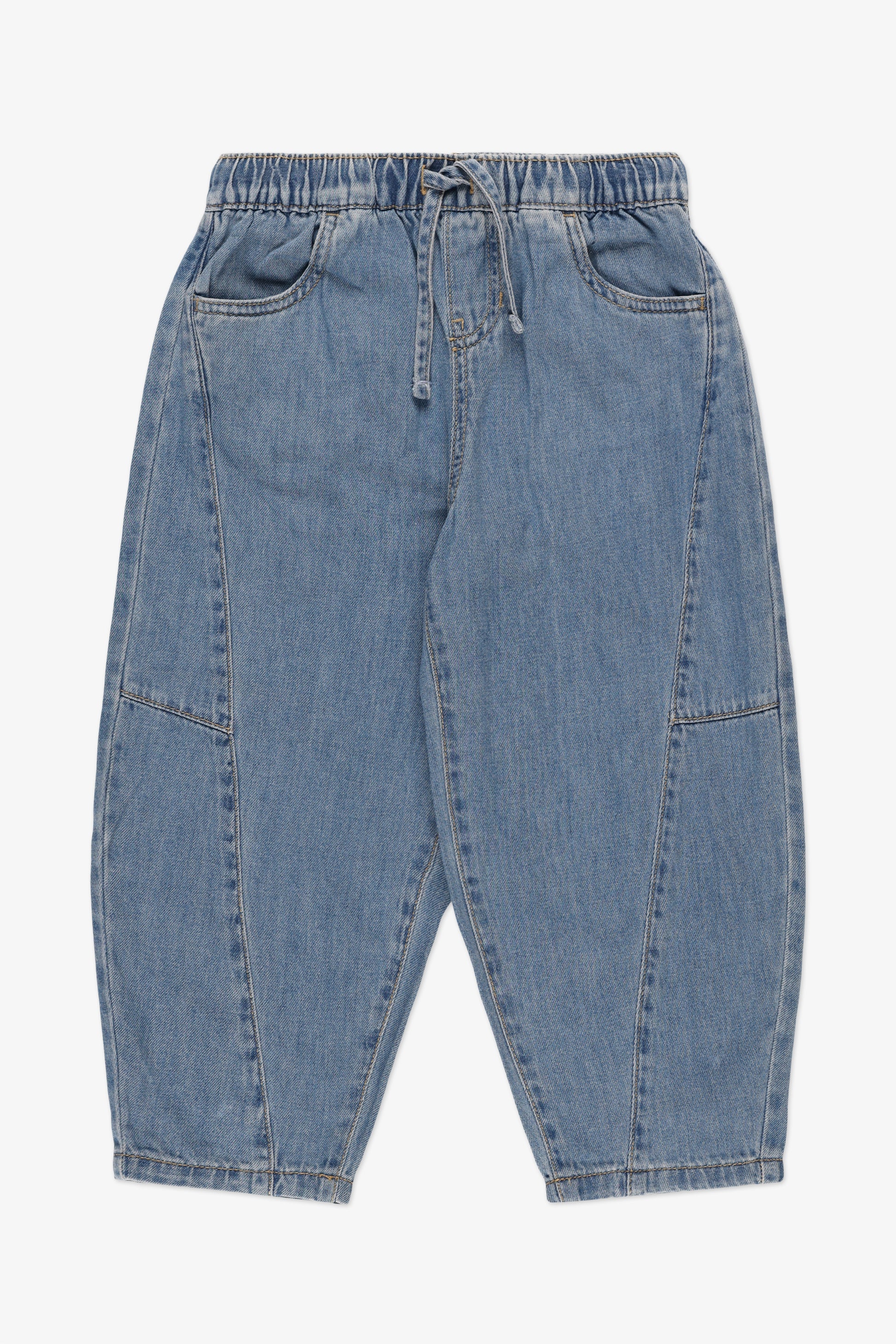 Jeans en denim clair léger - Enfant fille && DENIM MOYEN