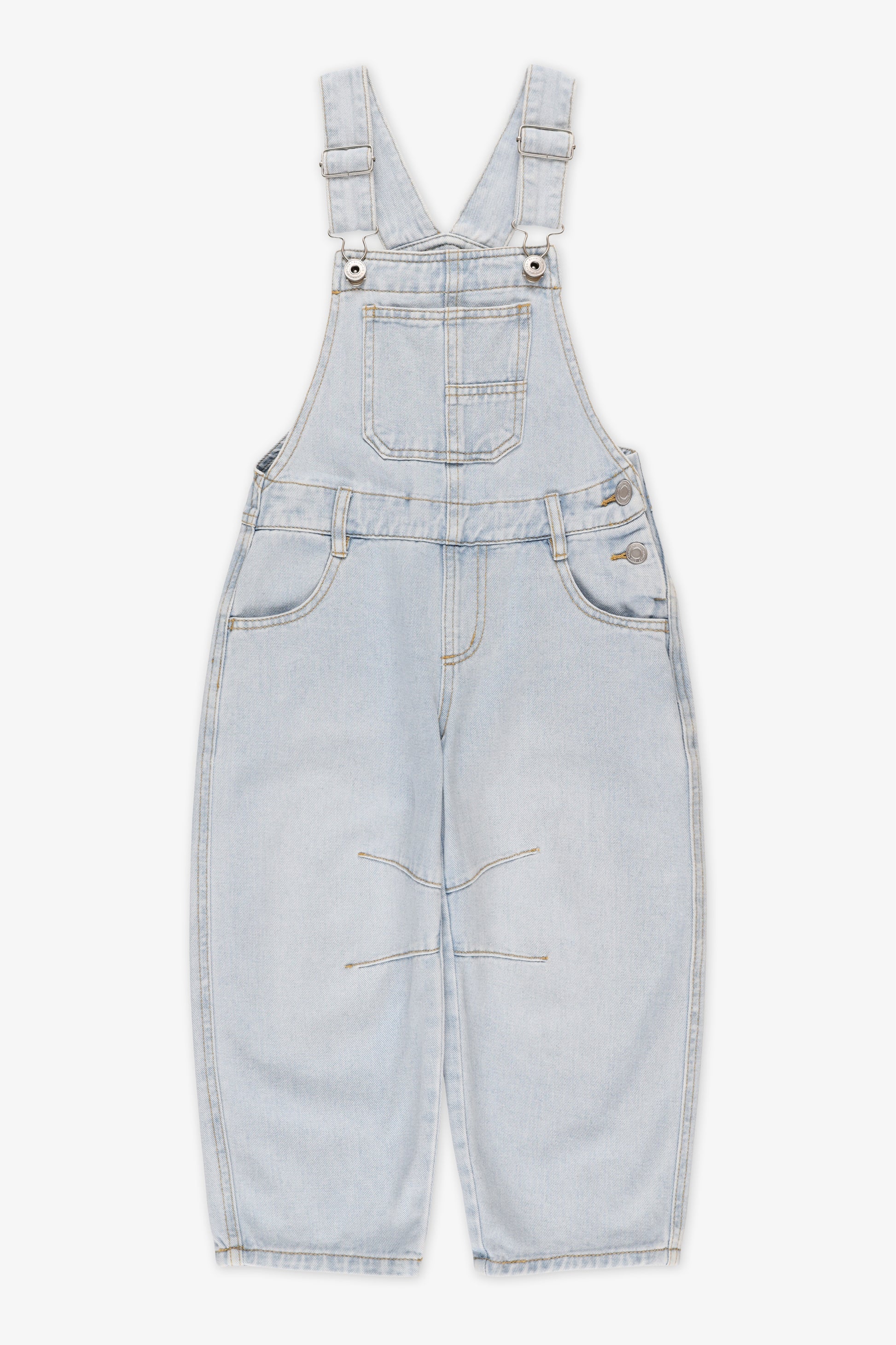 Salopette en denim classique - Enfant fille && DENIM PALE