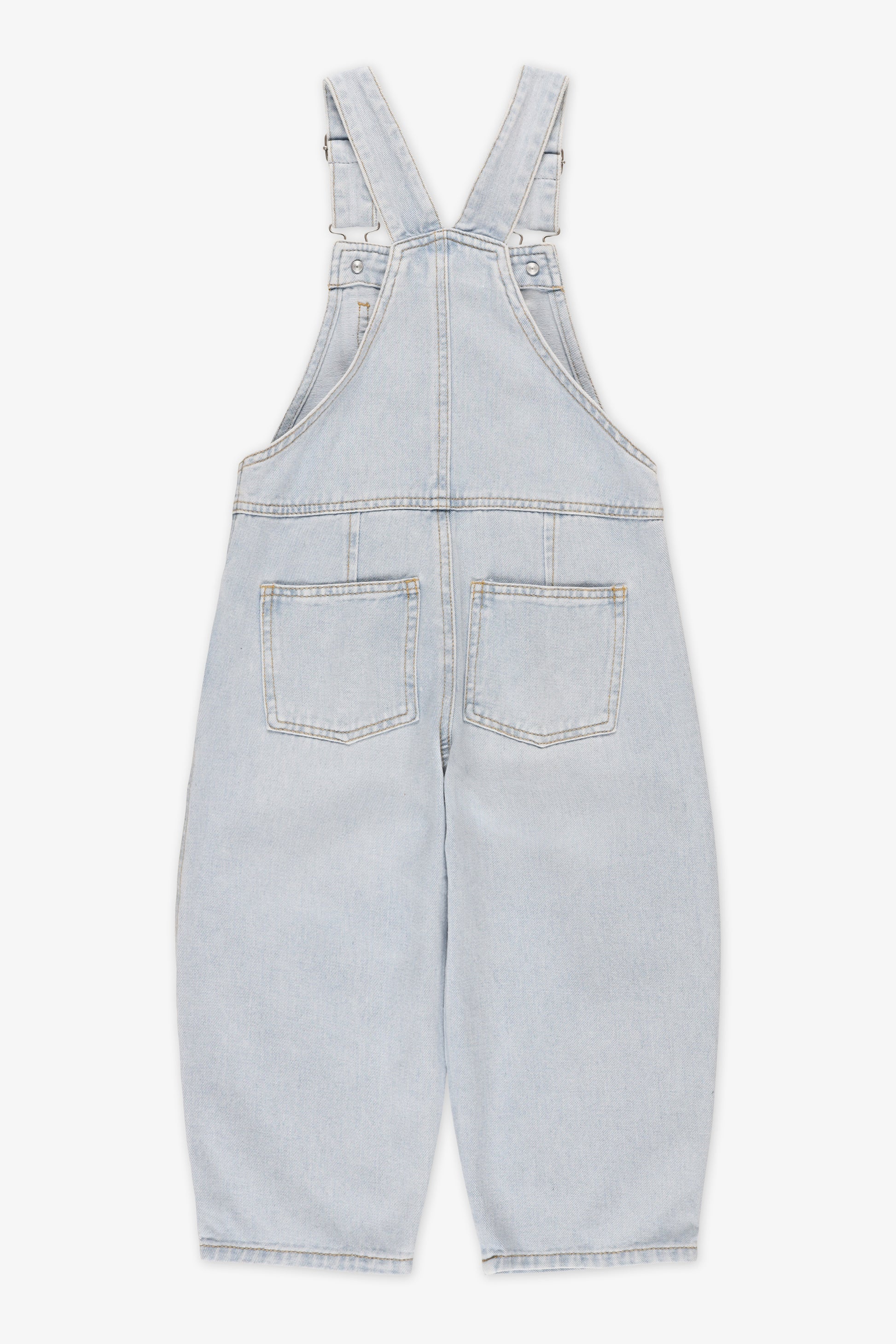 Salopette en denim classique - Enfant fille && DENIM PALE