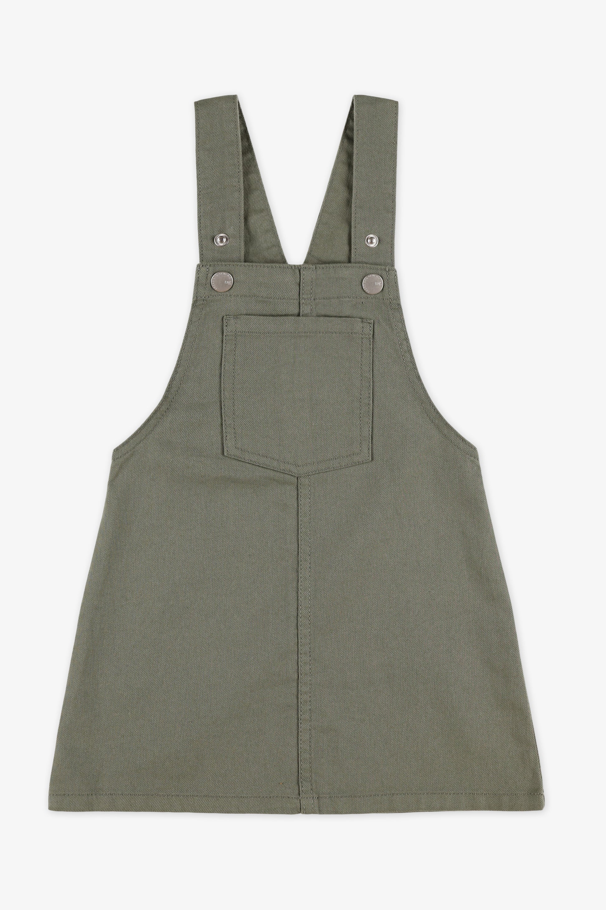 Robe salopette en denim - Enfant fille && KAKI
