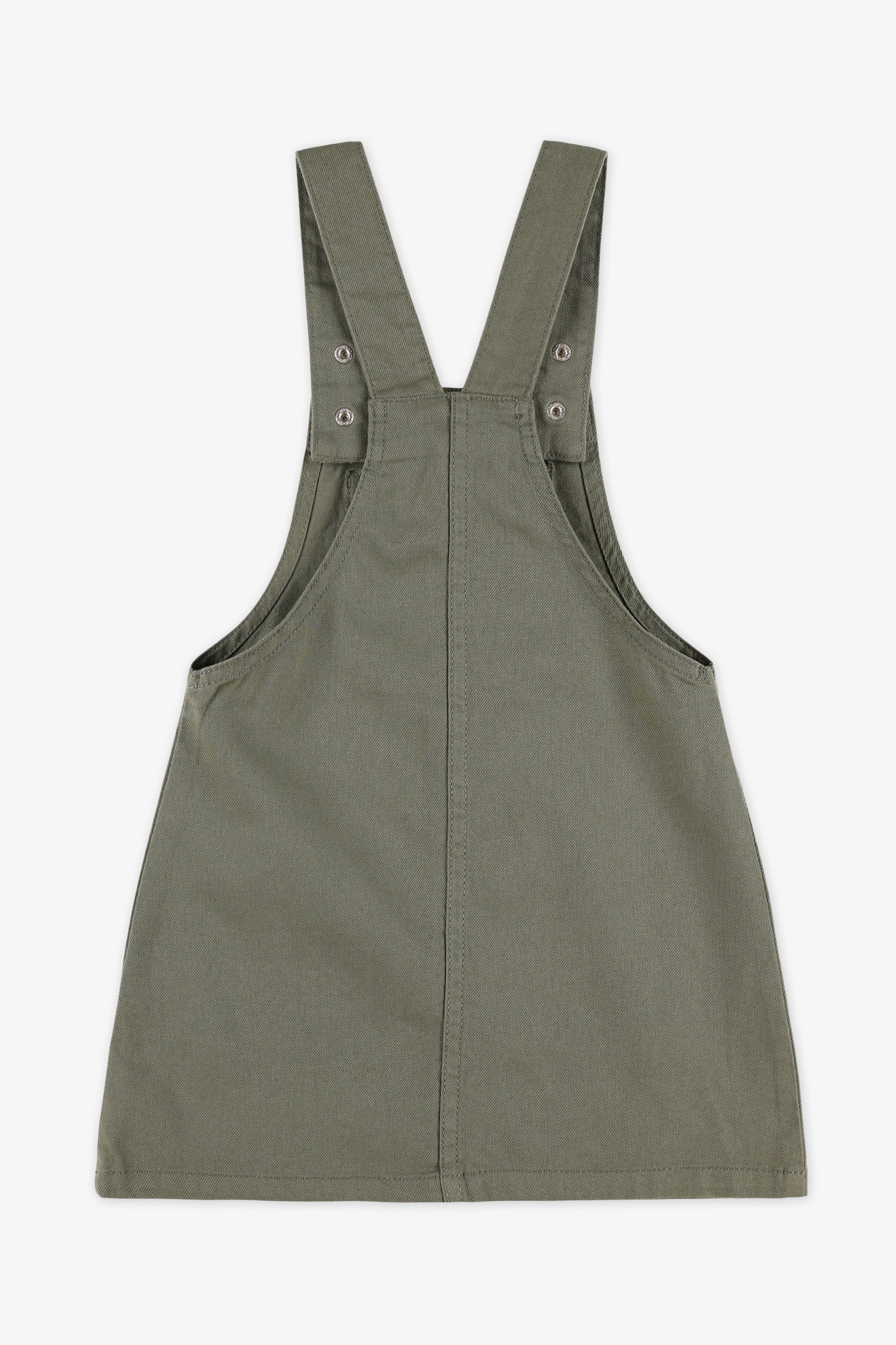 Robe salopette en denim - Enfant fille && KAKI