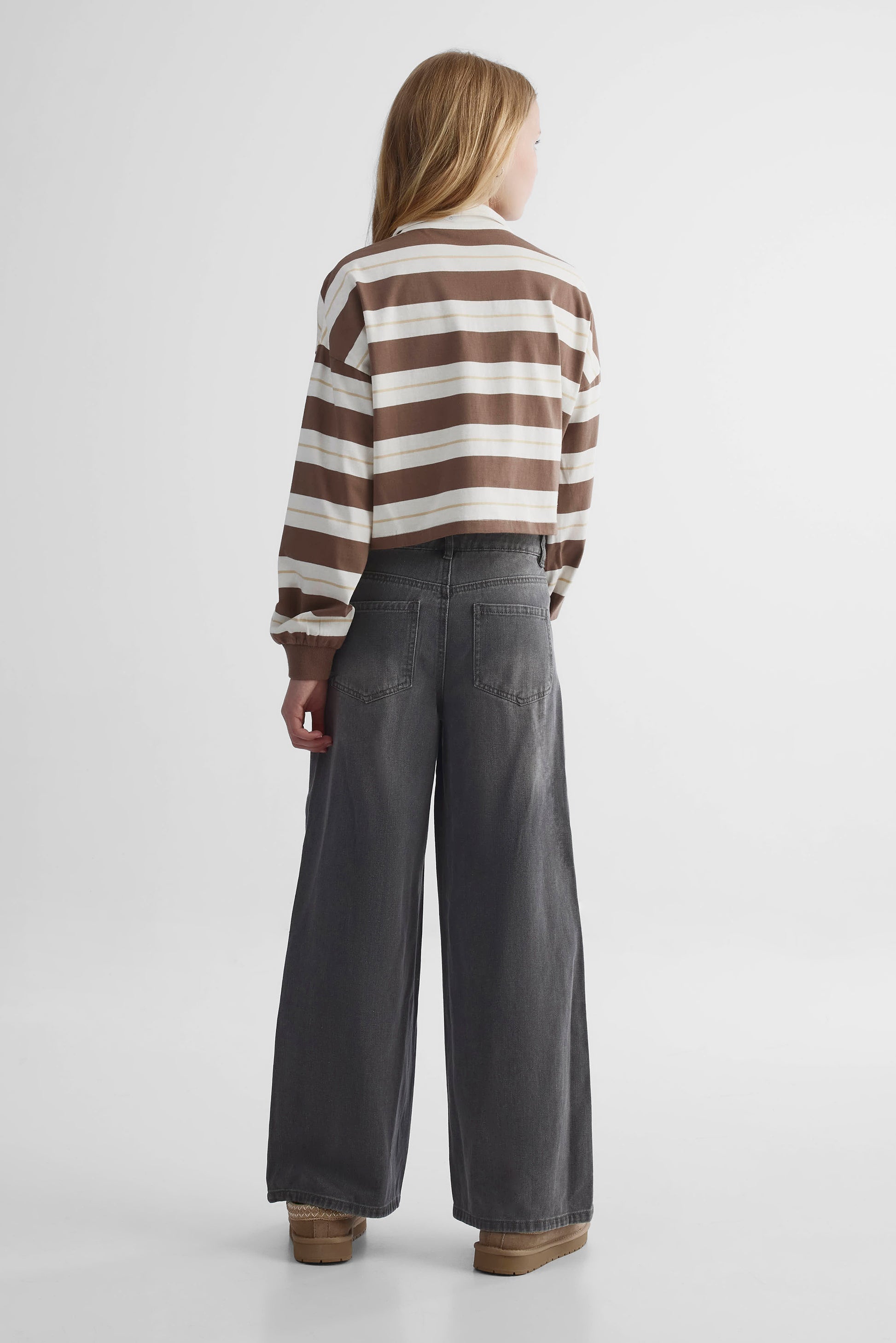 Jeans en denim signature - Ado fille && DENIM GRIS