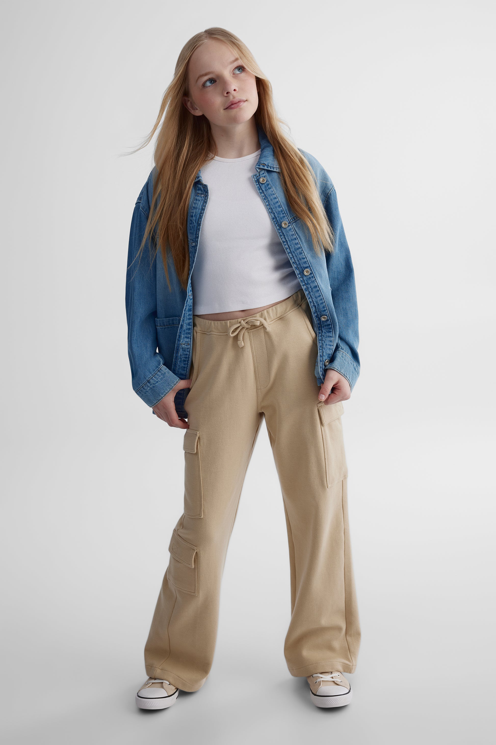 Veston en denim léger - Ado fille && DENIM MOYEN