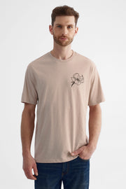 T-shirt texturé BLUMIND - Homme && TAUPE