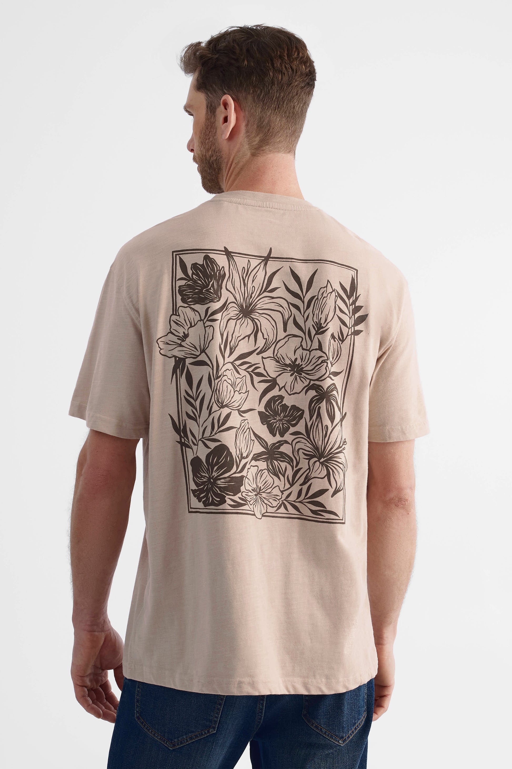 T-shirt texturé BLUMIND - Homme && TAUPE