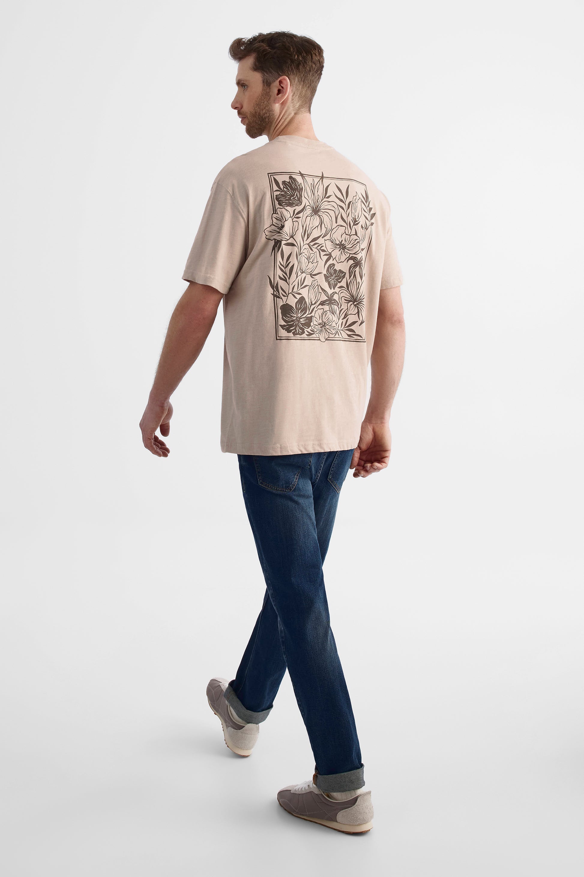 T-shirt texturé BLUMIND - Homme && TAUPE