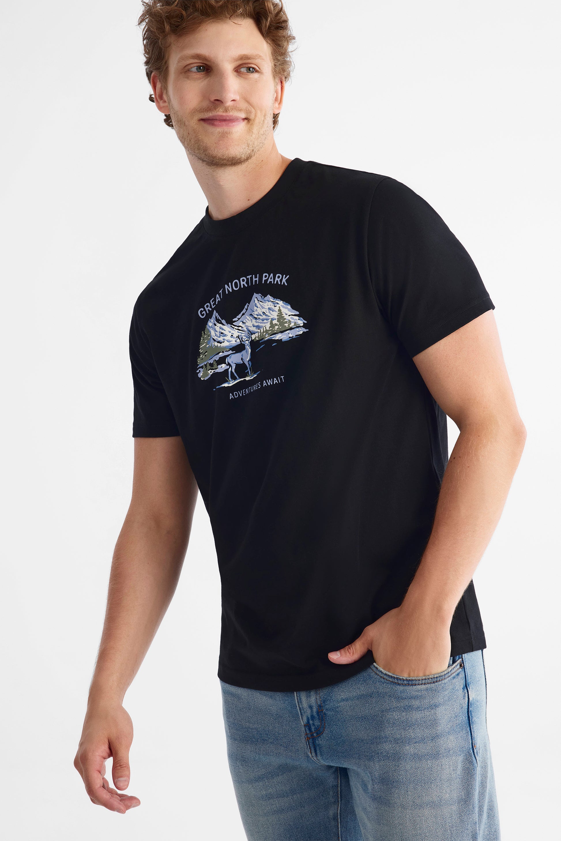 T-shirt essentiel 2/30$ - Homme && NOIR