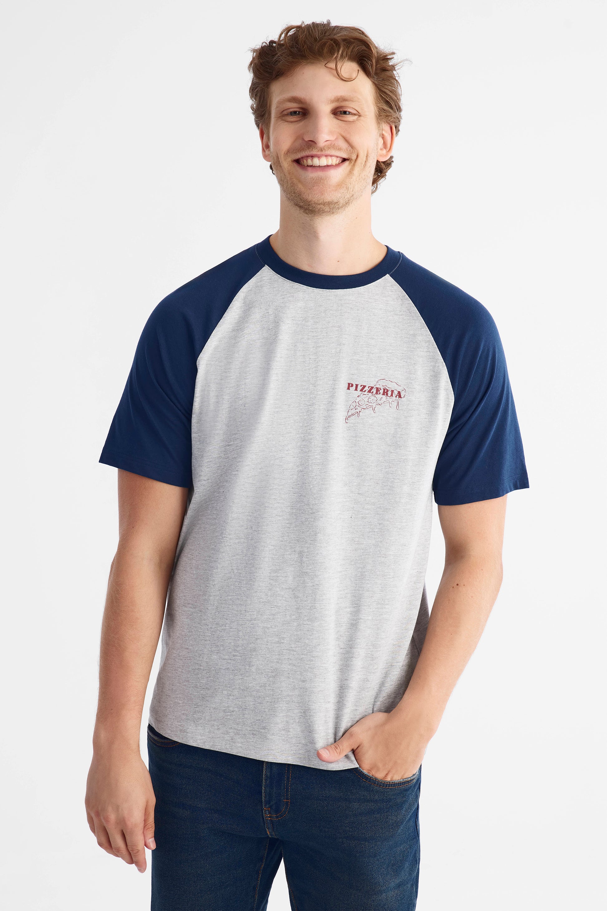 T-shirt uni 2/30$ - Homme && GRIS MIXTE